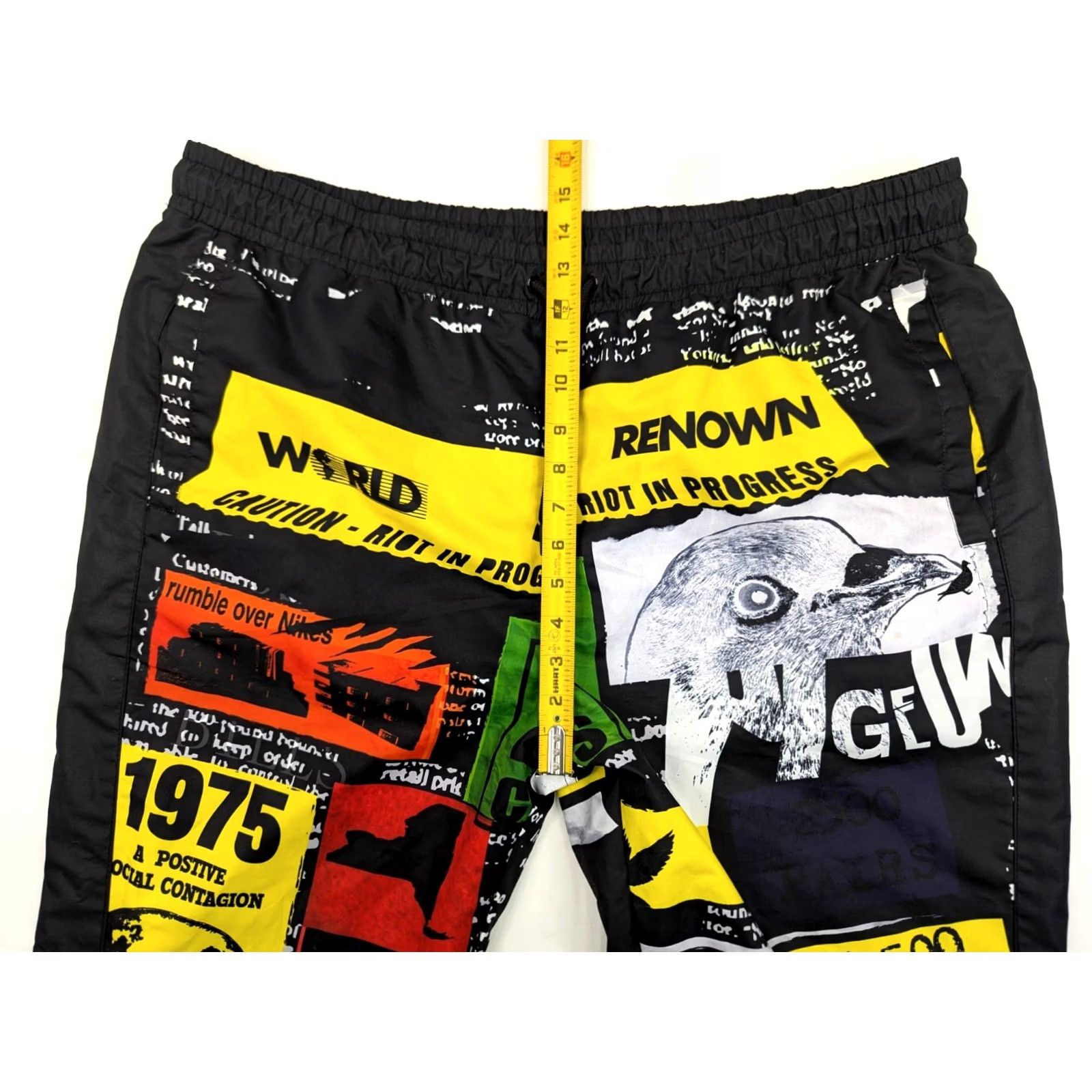 J Brand Staple Pigeon Windbreaker Pants Men 3XL Multicolor Streetwear Polyester Pockets Retro 90s/2000s - Streetwear Track Pants Mens Size US 39 - 5 Thumbnail