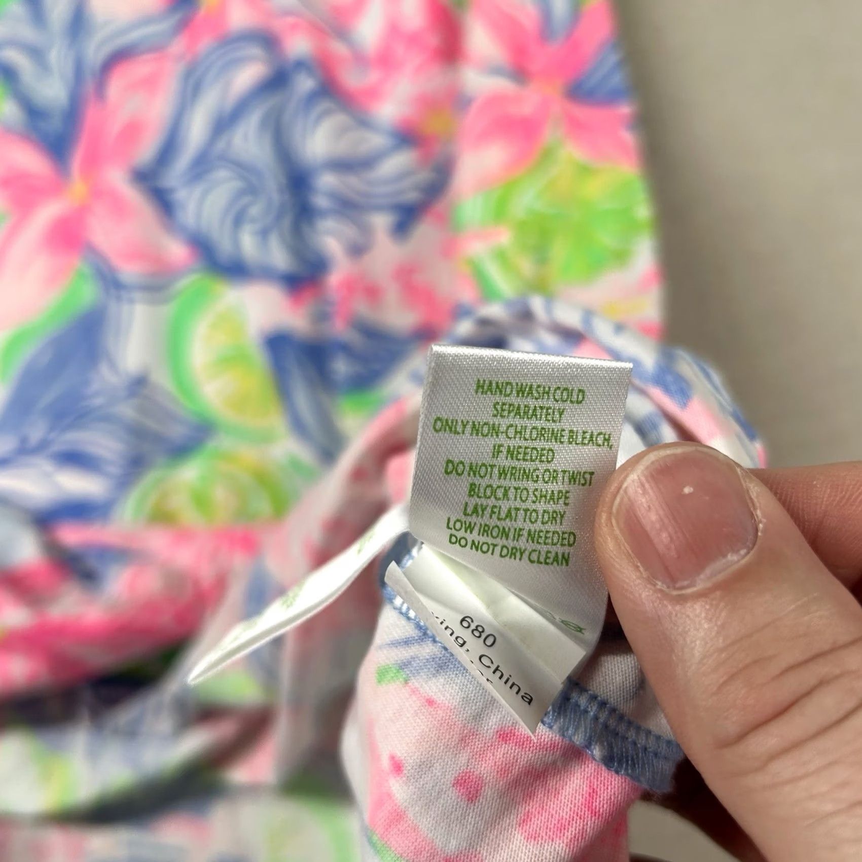 Lilly Pulitzer Lilly Pulitzer Womens XS Rejina Floral Mini Cotton Dress Beachy Tropical Keyhole Size XS / US 0-2 / IT 36-38 - 5 Thumbnail