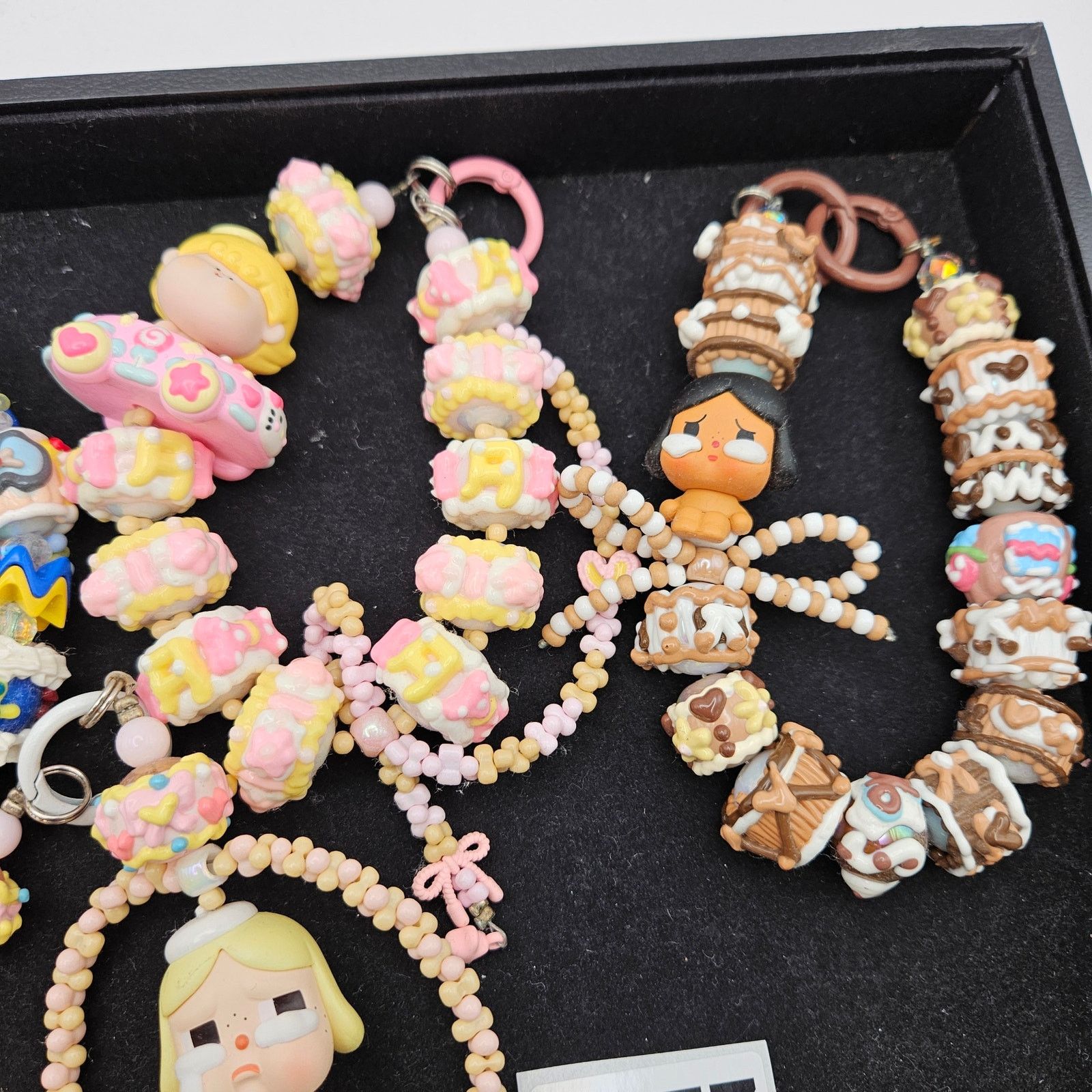 Other LOT OF 5 HANDMADE KAWAII POLYMER CLAY BEAD BRACELET KEYCHAIN Size ONE SIZE - 3 Thumbnail