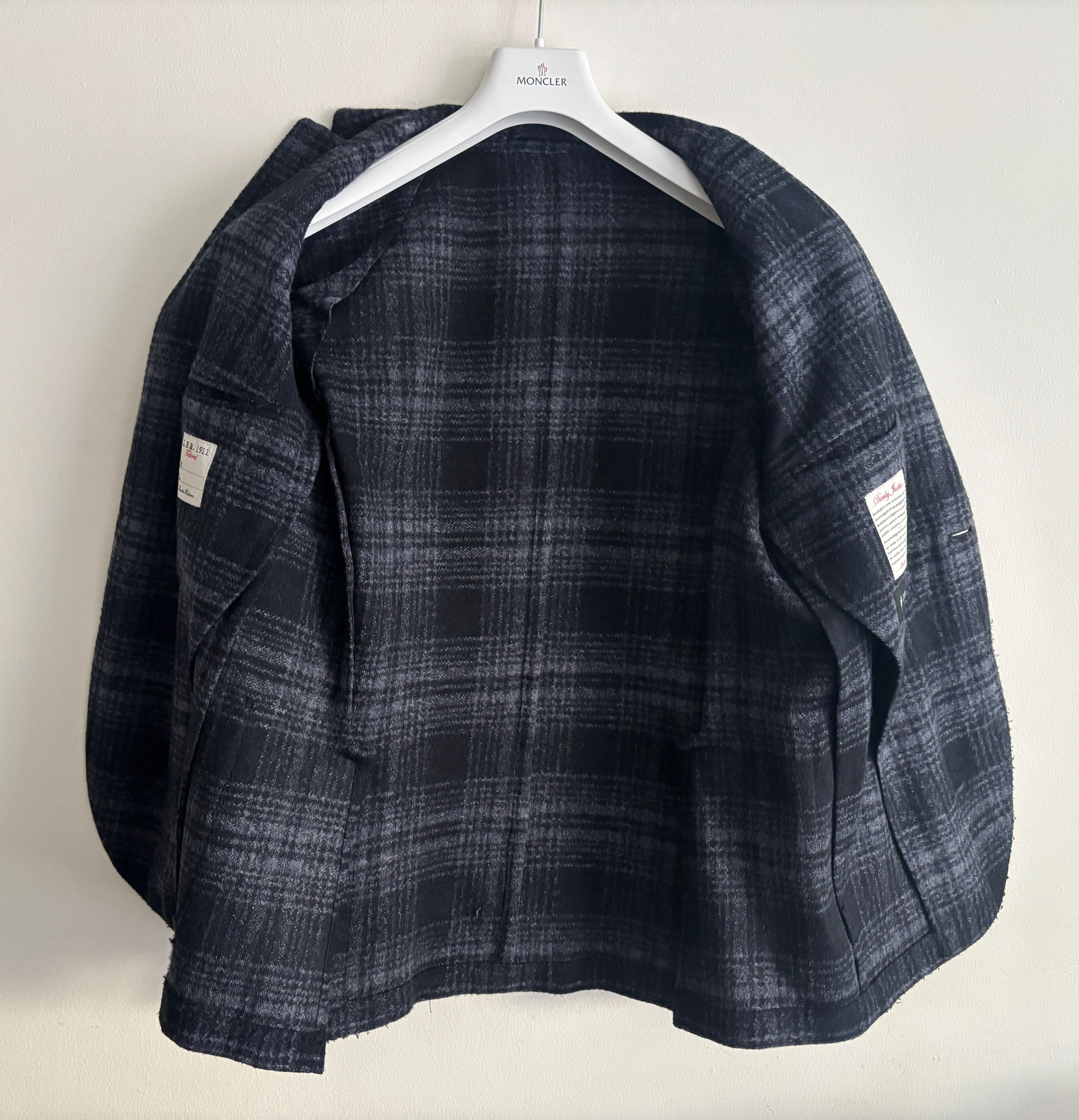 L.B.M. 1911 $000 Dandy Jacket Unstructured Plaid Wool Sport Coat Size 42R - 5 Thumbnail
