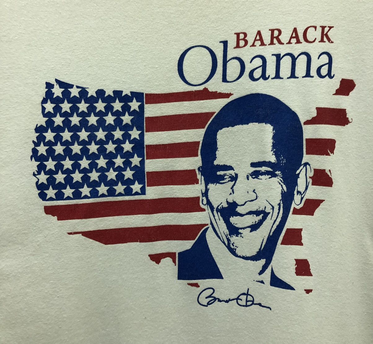 Vintage Vintage Barack Obama T-Shirt Size US XL / EU 56 / 4 - 3 Thumbnail