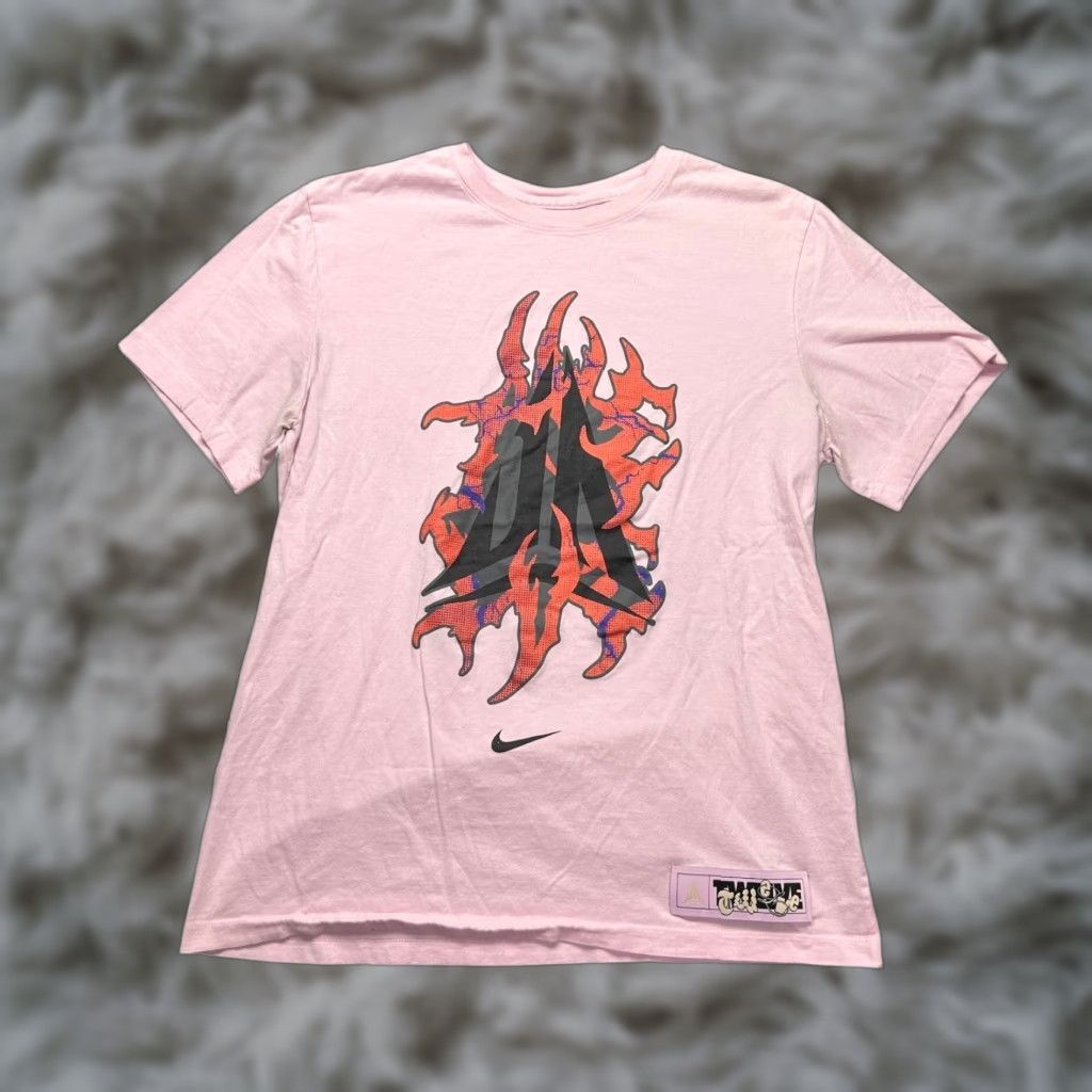 Nike Nike Mens Ja Morant Twelve Graphic T-Shirt Pink Short Sleeve Crew Neck Large Size US L / EU 52-54 / 3 - 1 Thumbnail