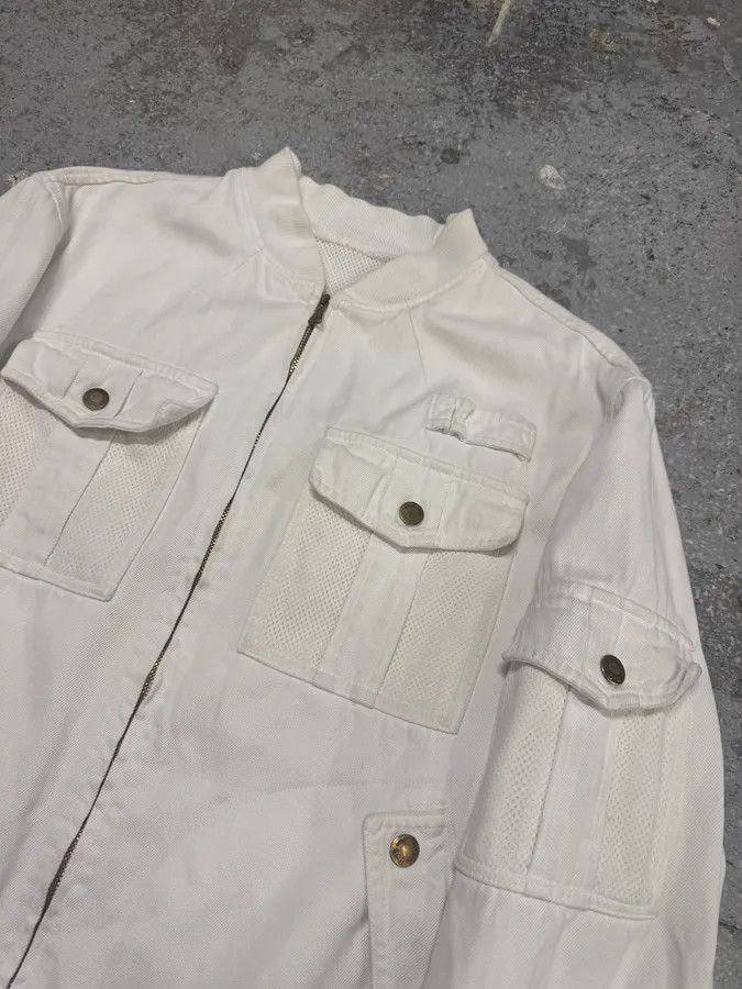 Dolce & Gabbana × Vintage FW2003 Dolce & Gabbana Combat White Bomber Jacket Size US M / EU 48-50 / 2 - 6 Thumbnail