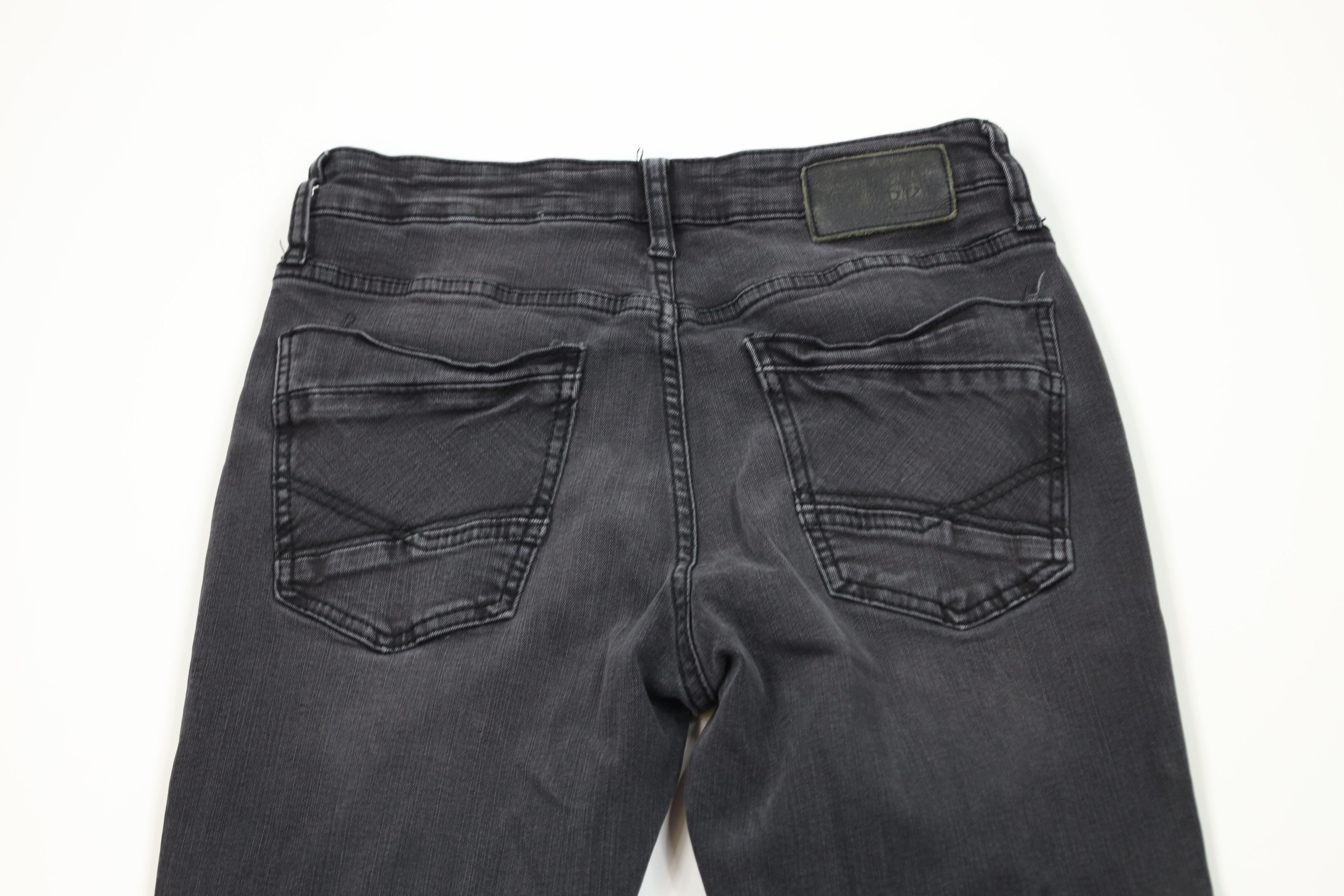 Vintage Buckle BKE Faded Jake Stretch Straight Leg Denim Jeans Black Size US 31 - 8 Thumbnail