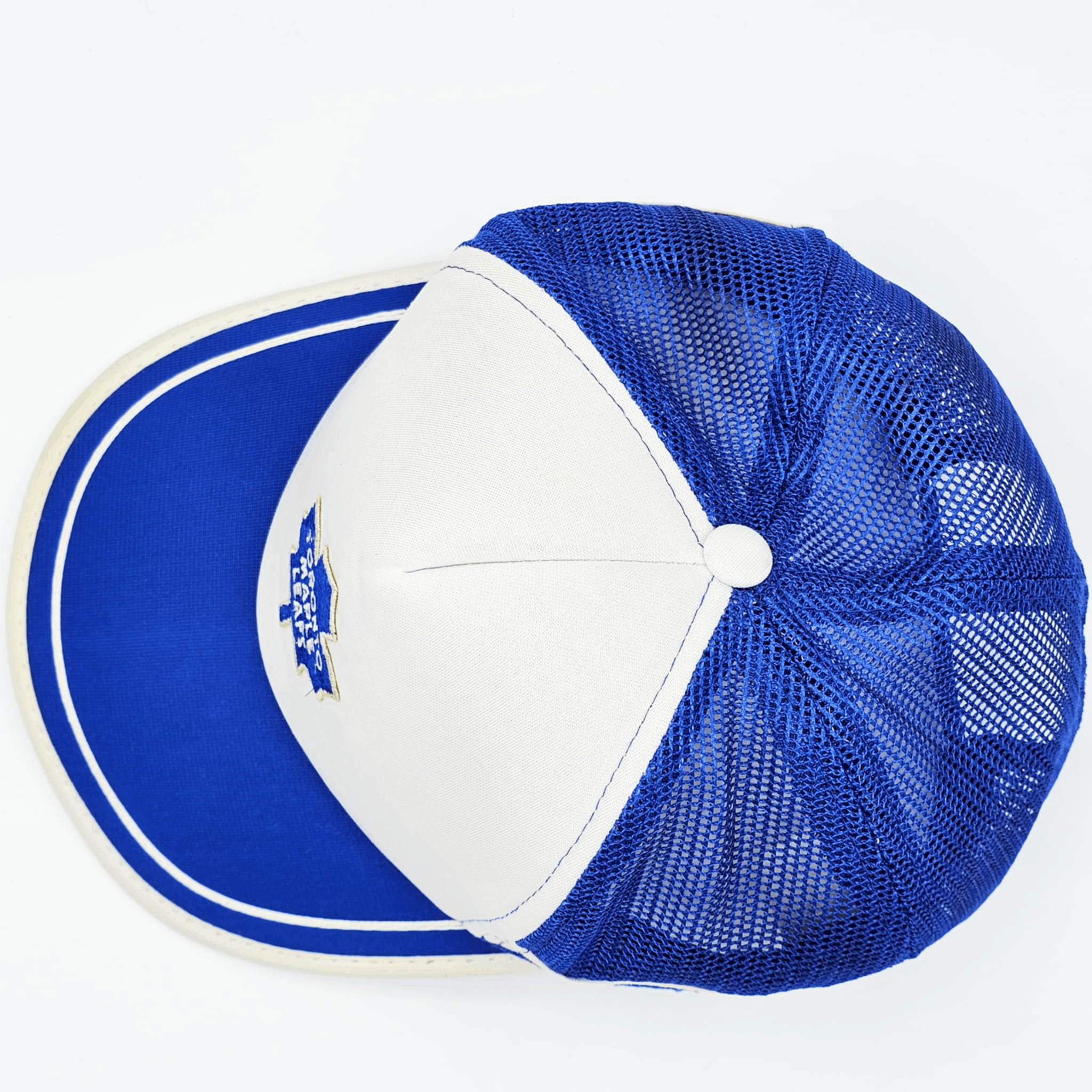 NHL × Vintage Toronto Maple Leafs 70s Ted Fletcher Trucker Snapback Hat Size ONE SIZE - 4 Thumbnail