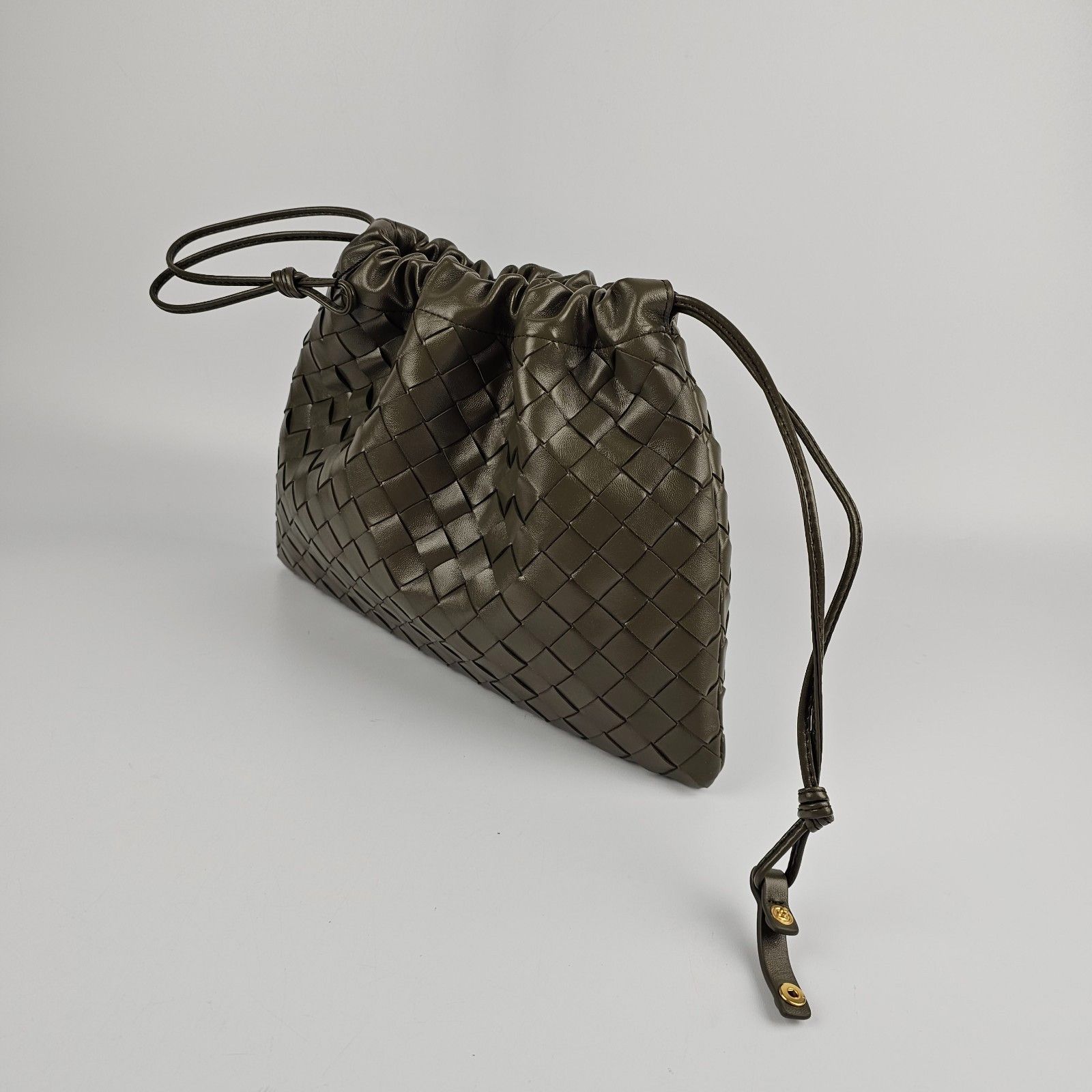 Bottega Veneta BOTTEGA VENETA Dustbag Medium $2600 Cypress Intrecciato Leat Size ONE SIZE - 3 Thumbnail