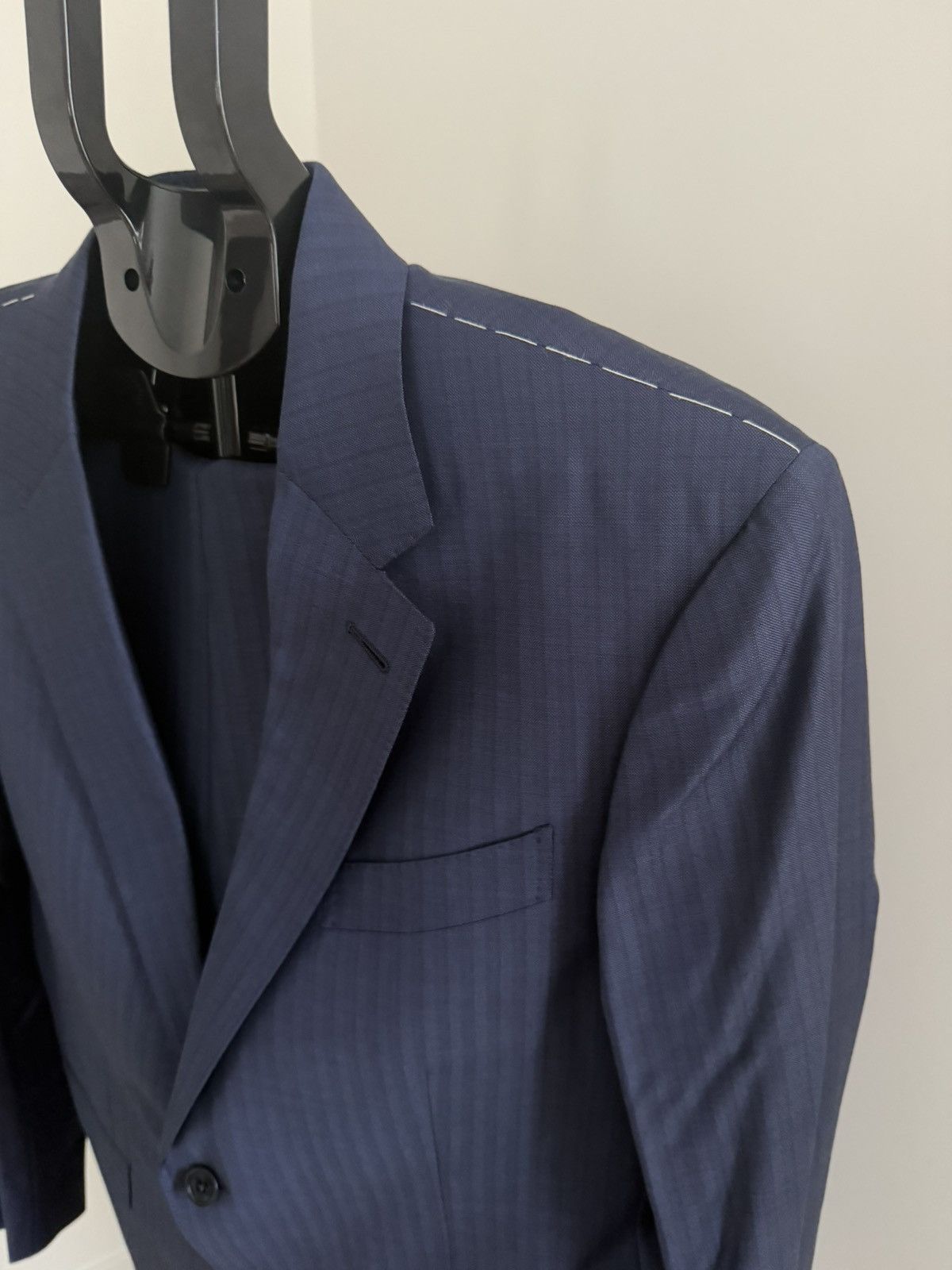Ermenegildo Zegna Zegna Trofeo Navy Checker 2-Piece Suit 42R US/52R IT Size 42R - 2 Thumbnail