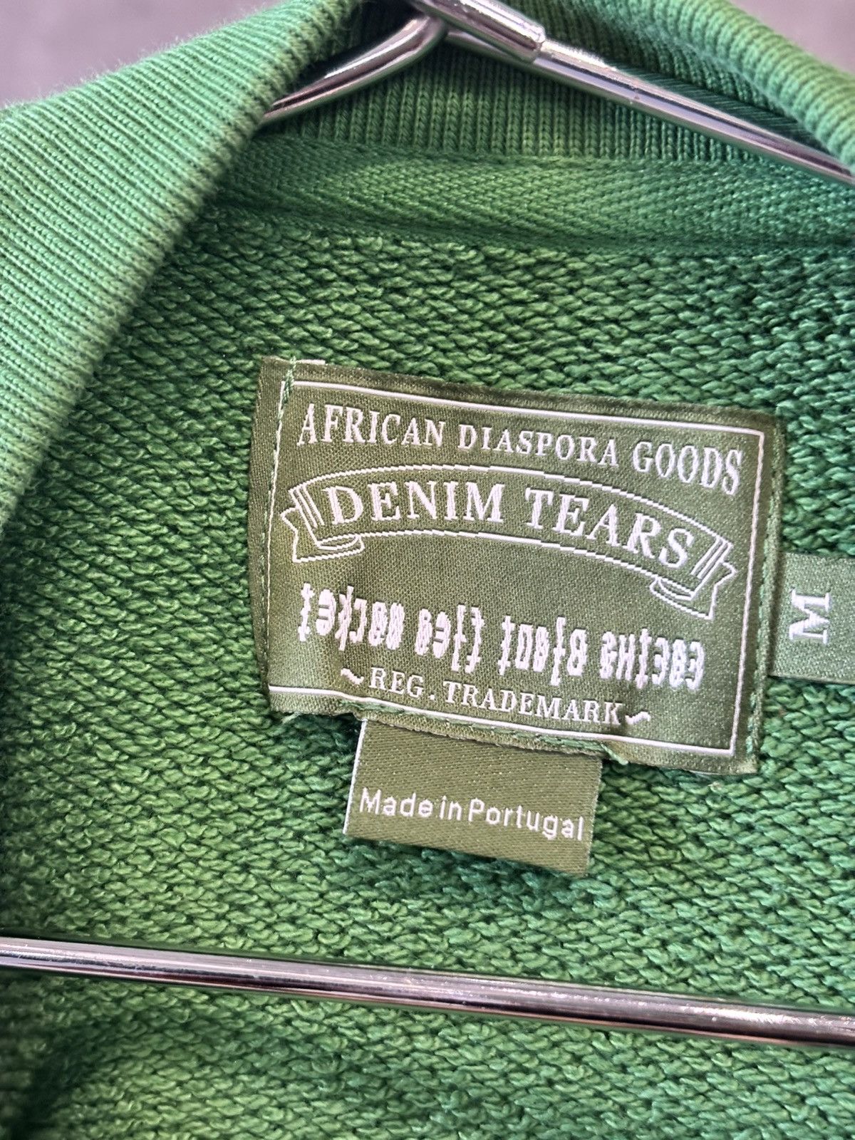 DENIM TEARS DENIM TEARS GREEN CREWNECK SIZE M - NEW Size US M / EU 48-50 / 2 - 3 Thumbnail