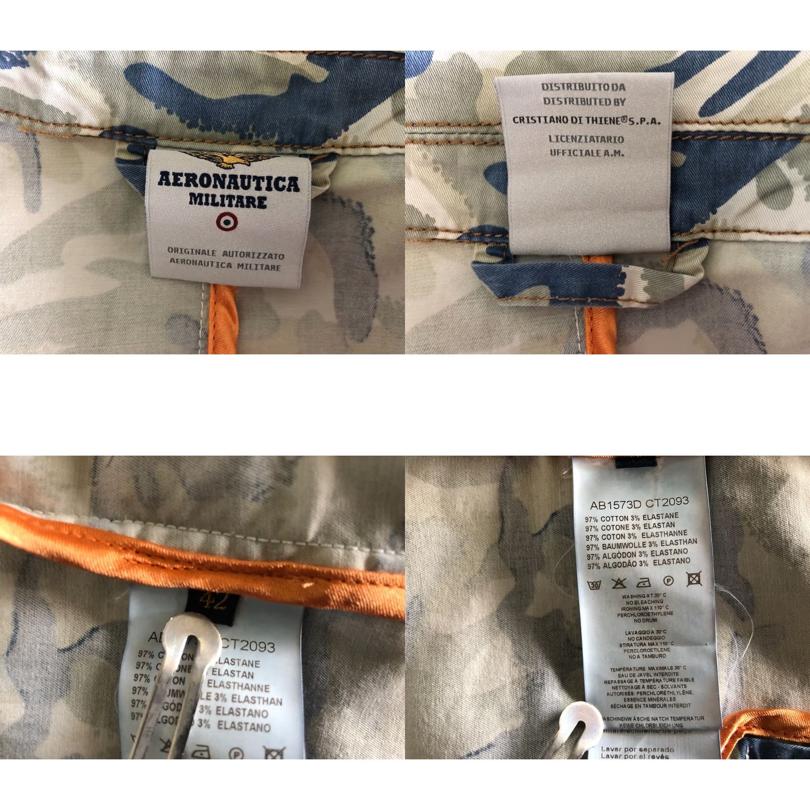 Aeronautica Militare Aeronautica Militare Women Blazer Jacket Size 42 Multicolor Cotton Camouflage Size M / US 6-8 / IT 42-44 - 9 Thumbnail