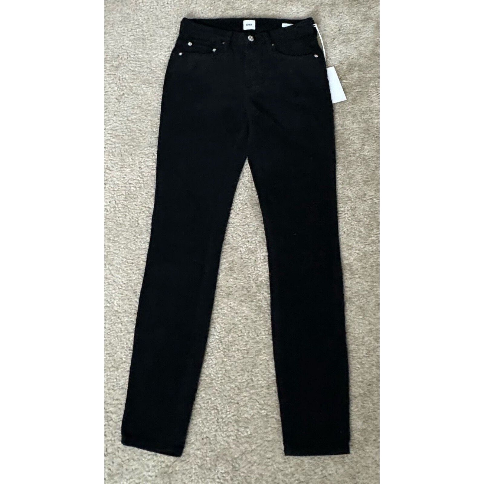 Edwin Edwin Pixie 9” Midrise Corduroy Black Skinny Pants Jeans 25" Size 25" / US 0 / IT 36 - 5 Thumbnail