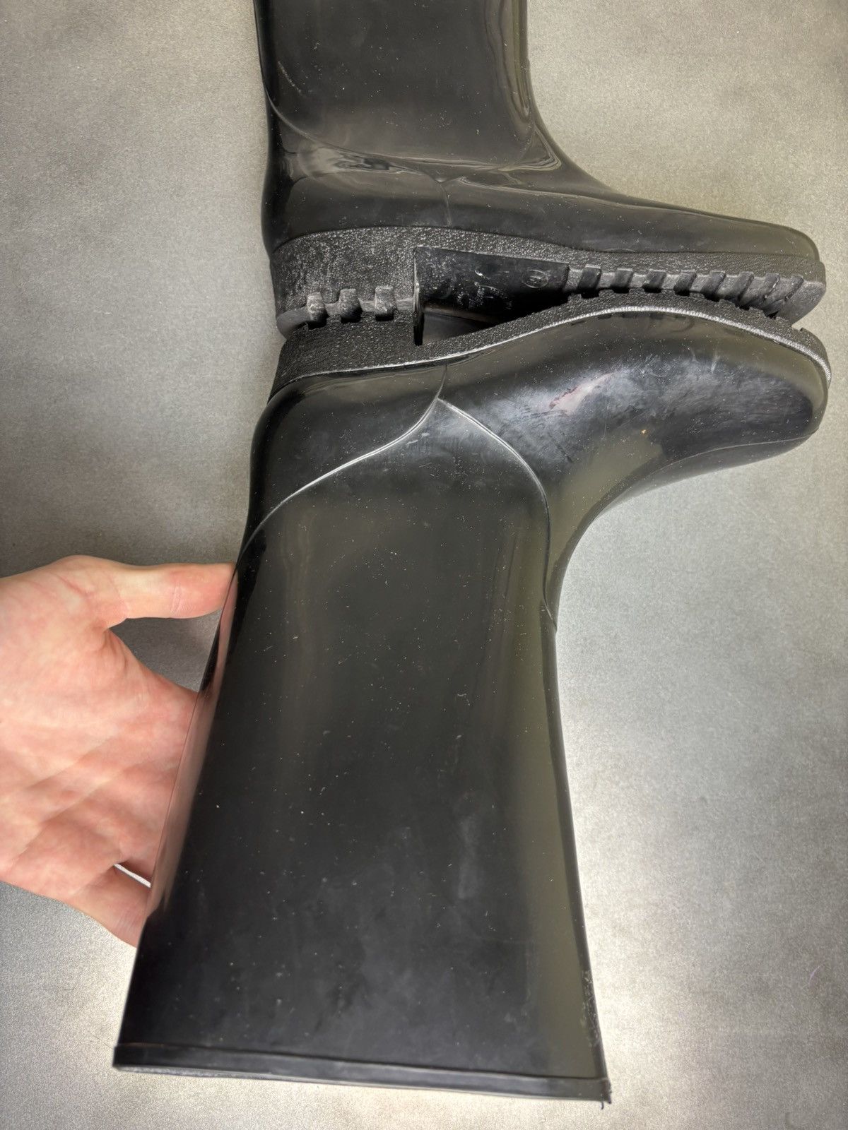 Designer × Hunter × Vintage Vintage Jelly Boots Made in France Clear Rain Boots Garden 8 Size US 8 / IT 38 - 20 Thumbnail