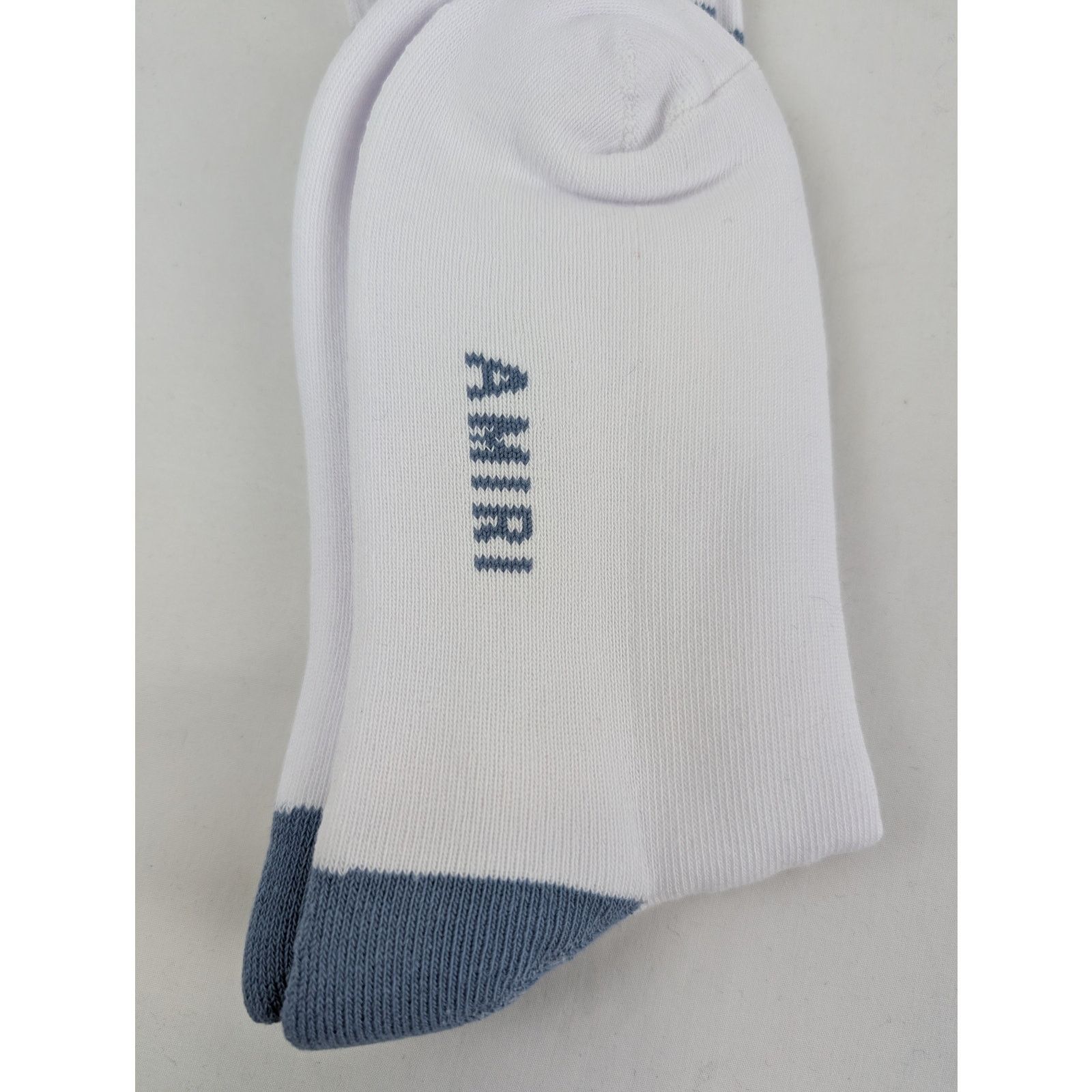 Amiri o1rshd1 Q:2 / Size: 45-46 / MA Stripe Socks White/Dusty Blue Size ONE SIZE - 3 Thumbnail
