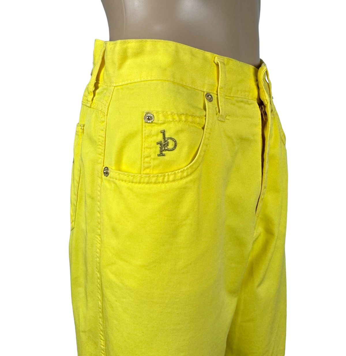 Vintage Roccobarocco Vintage Jeans Yellow Logo Size 29 Size 29" - 5 Thumbnail