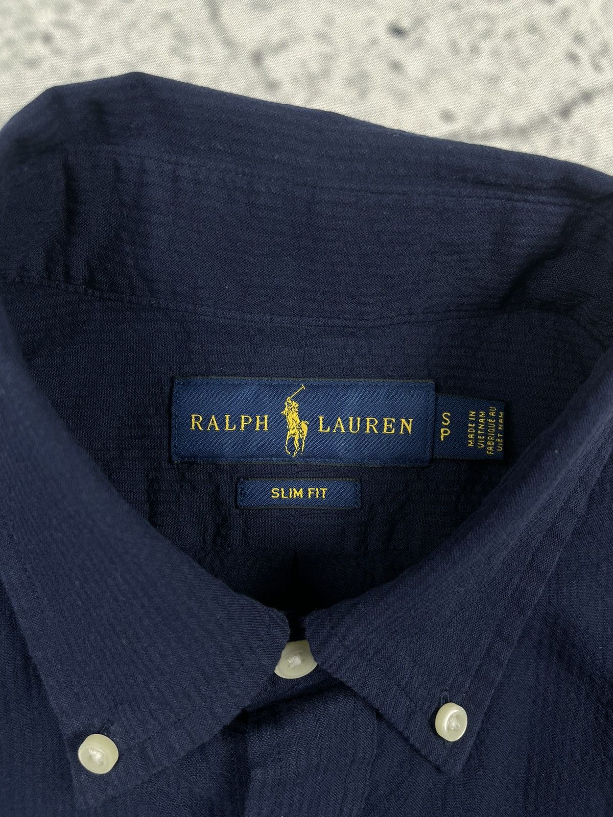 Polo Ralph Lauren Polo Ralph Lauren S Plain Navy Short-Sleeve Shirt EGV Size US S / EU 44-46 / 1 - 4 Thumbnail