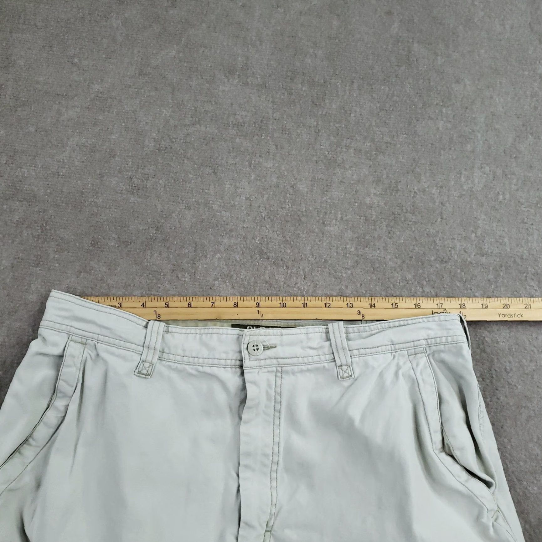 Old Navy VINTAGE Old Navy Pants Cargo 36x34 Mens Regular Gray Convertible 00's Zipper Pockets Slim Straight Mens Size US 36 / EU 52 - 7 Thumbnail