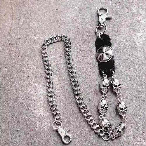 Jean × Jewelry × Other Motorcyle KeyChain Jean Biker Wallet Belts Chain Skull Charm Size ONE SIZE - 2 Thumbnail