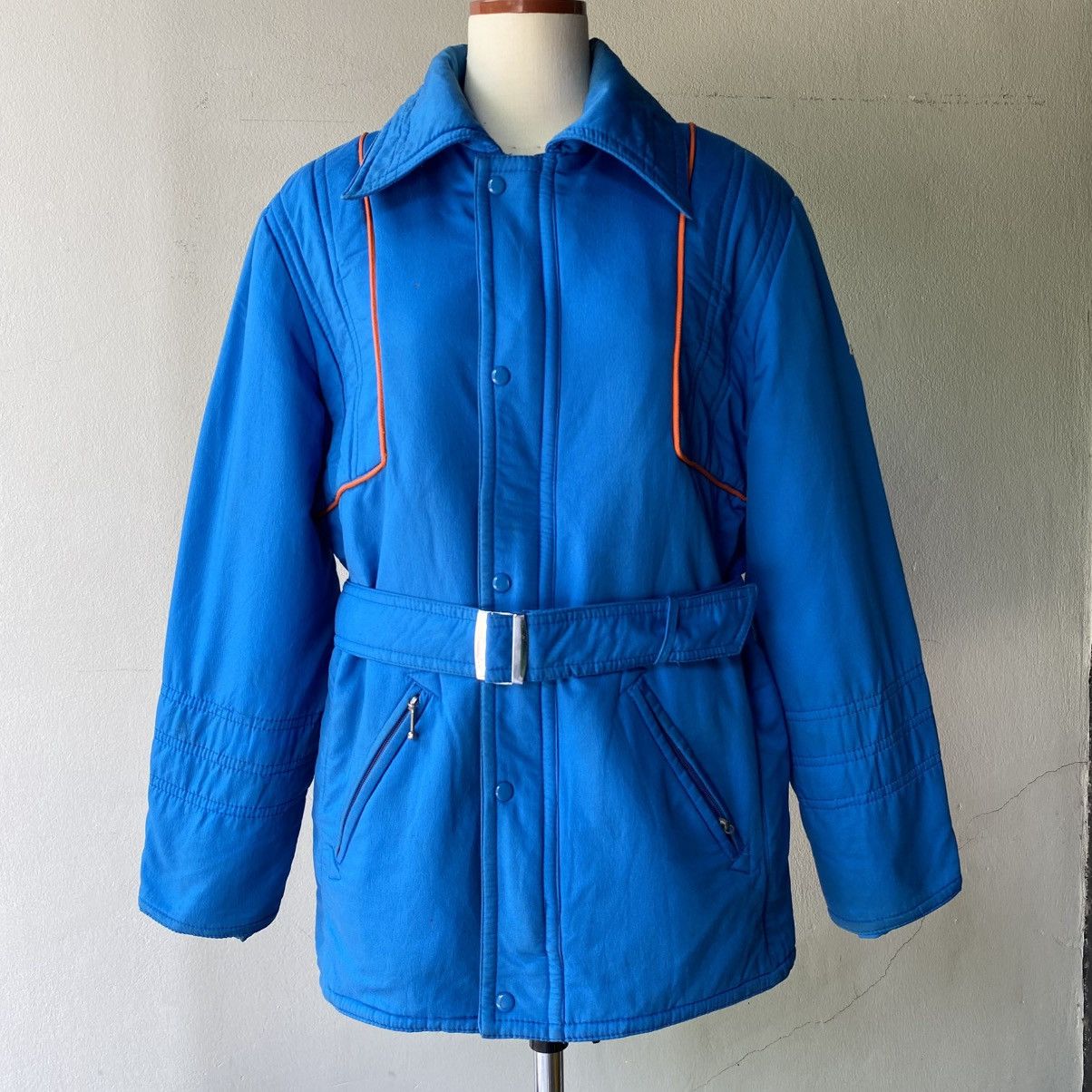 Moncler Moncler vintage ski wear Blue Jacket with Zip & Buttons Size L / US 10 / IT 46 - 3 Thumbnail