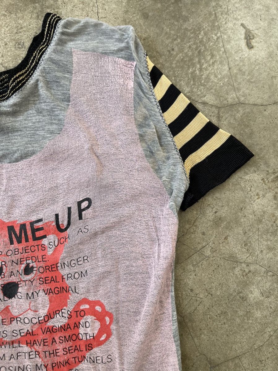 Vivienne Westwood 2005 Vivienne Westwood Blow Me Up Erotic Text Teddy Tee Size S / US 4 / IT 40 - 9 Thumbnail