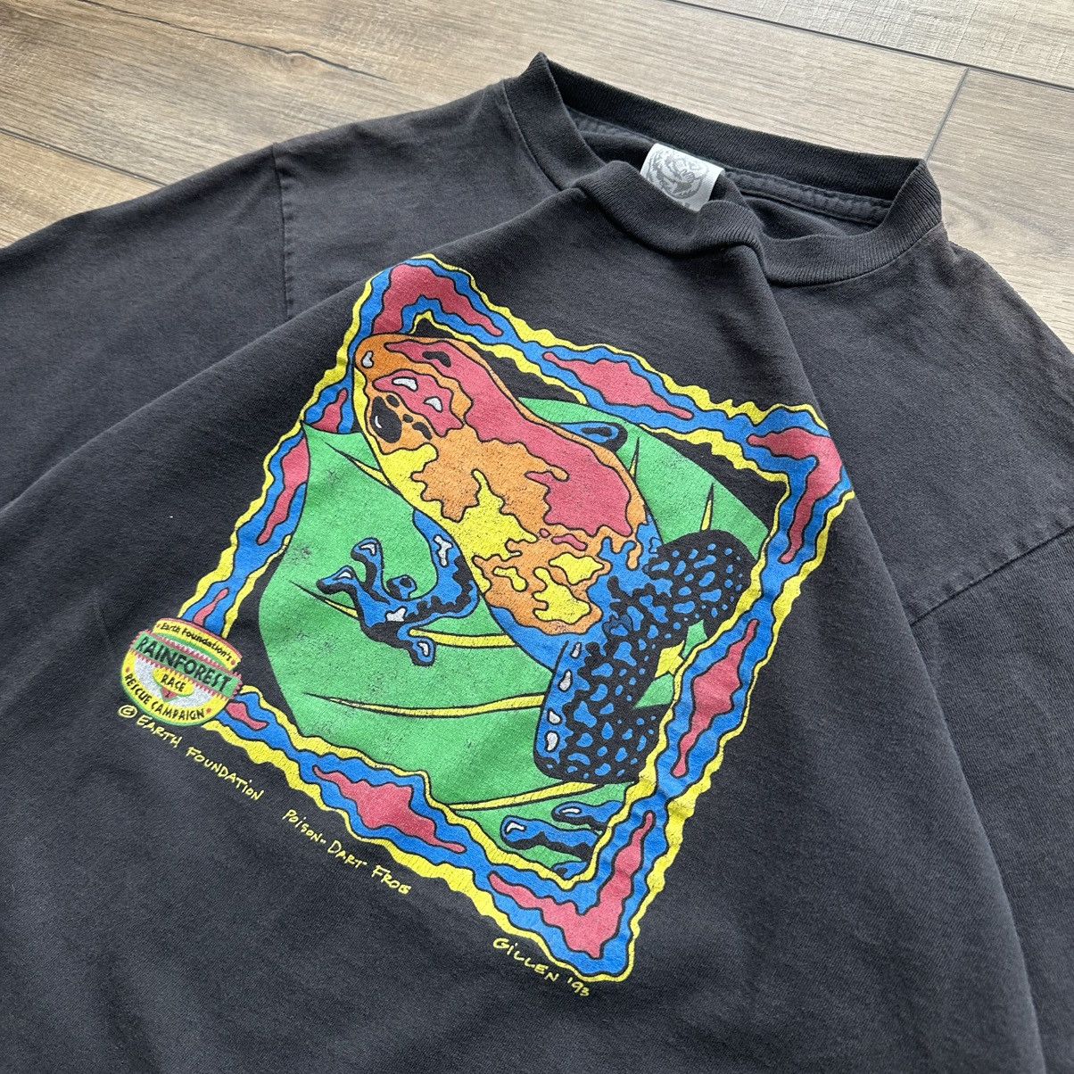 Other 1993 Earth Foundation Single Stitch Poison Dart Frog Tee Size US M / EU 48-50 / 2 - 4 Thumbnail