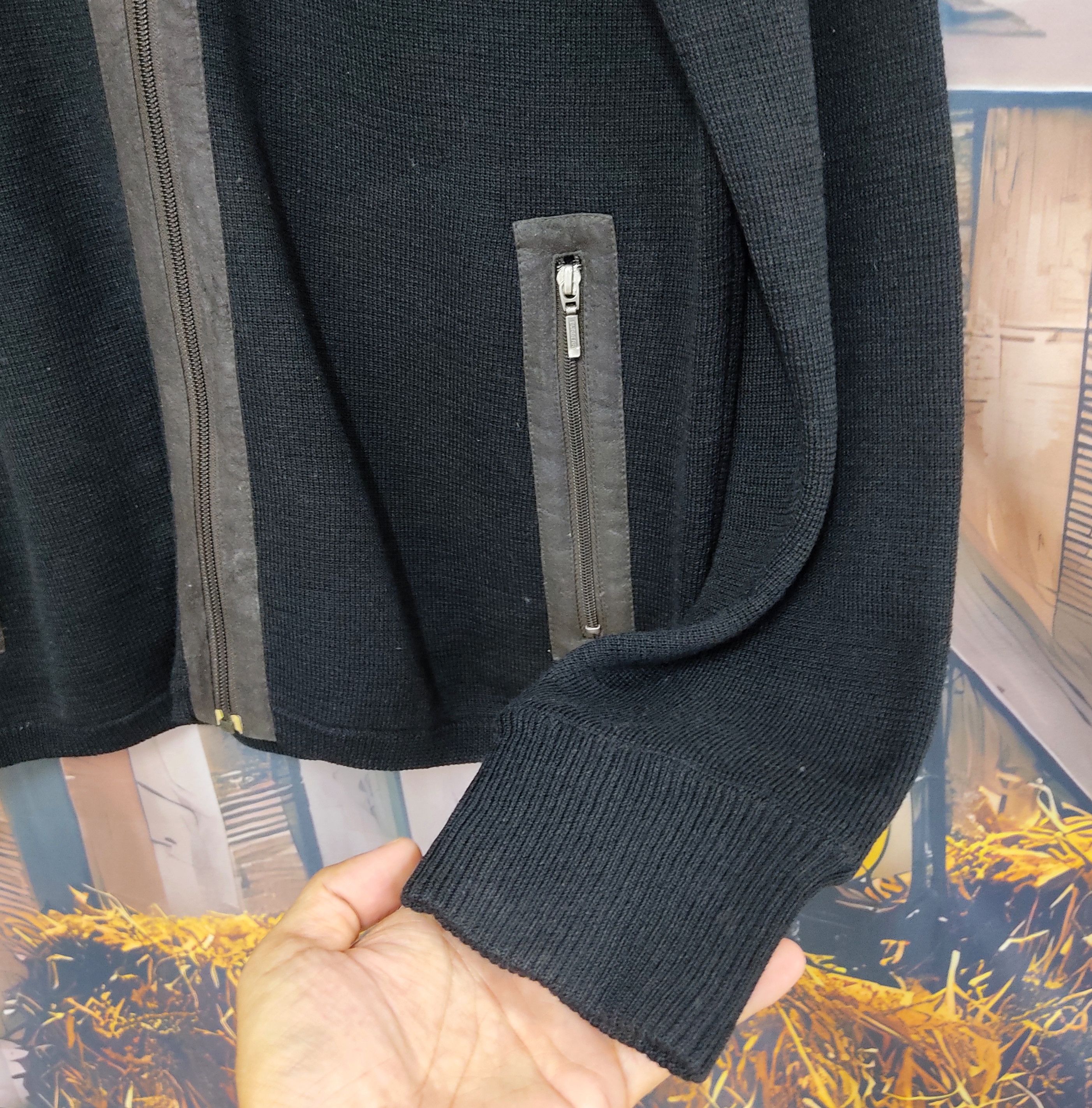 Black Label Burberry Black Label Wool Knitted Zipper Jacket Size US M / EU 48-50 / 2 - 4 Thumbnail