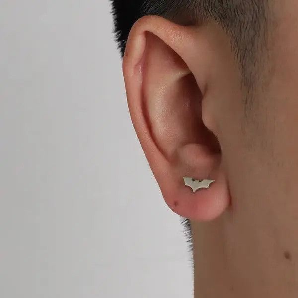 Japanese Brand 💯 925 silver vintage bat earrings Size ONE SIZE - 2 Thumbnail