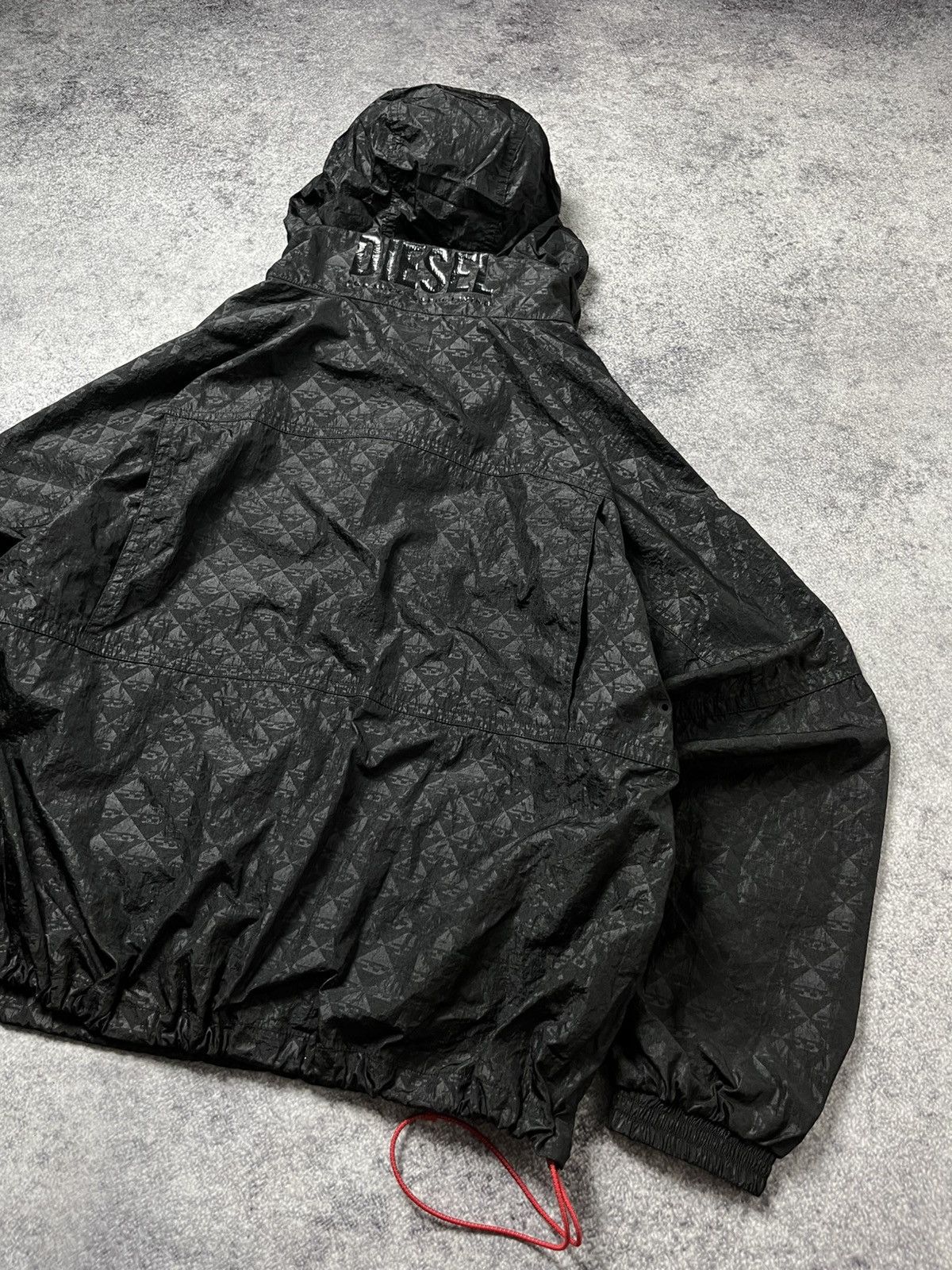 Diesel 🔥RRP $350 DIESEL SPORT 2025 MONOGRAM ANORAK NYLON JACKET Size US M / EU 48-50 / 2 - 14 Thumbnail