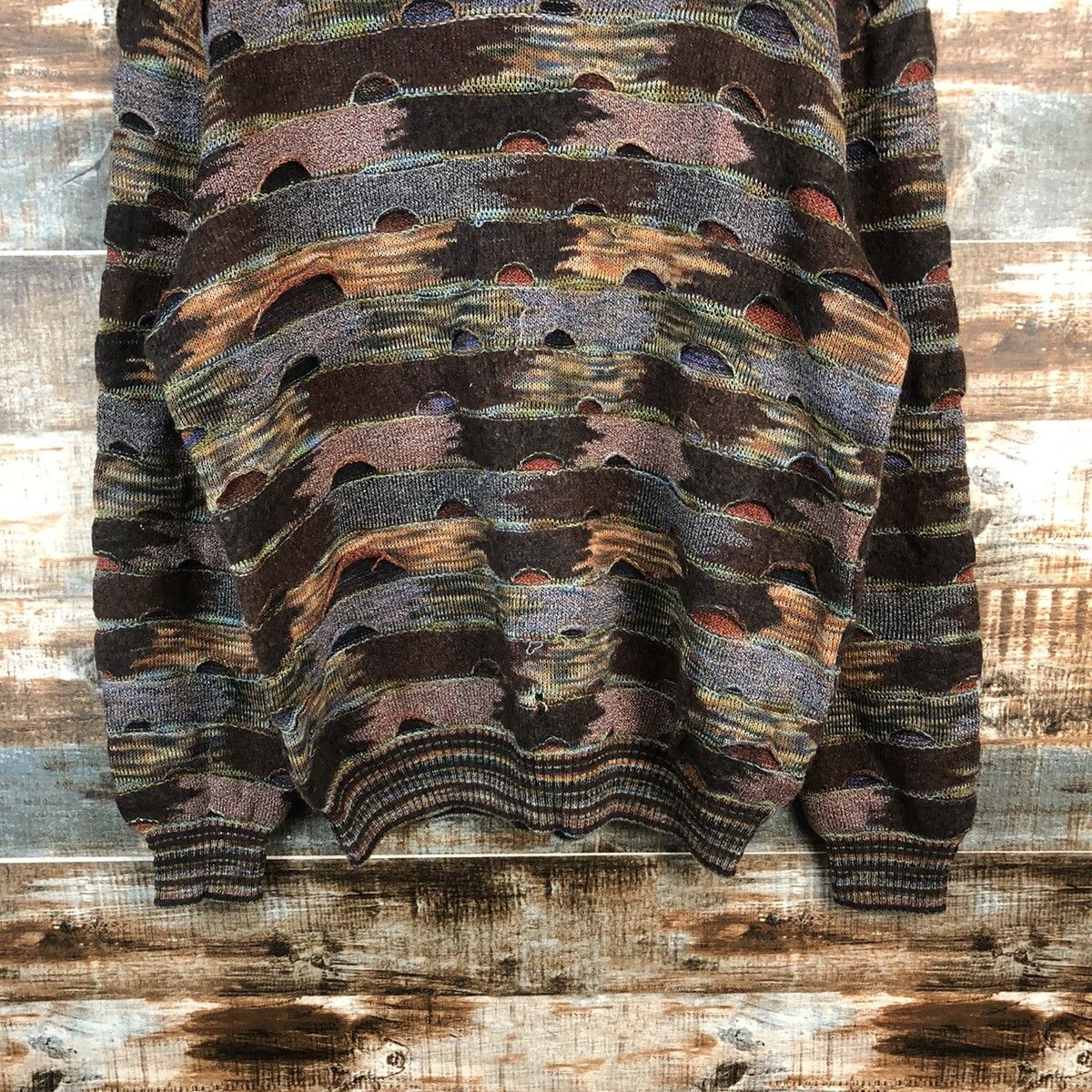 Homespun Knitwear DLL Botto italy Brown like coogi Knitwear #C507 Size US M / EU 48-50 / 2 - 3 Thumbnail