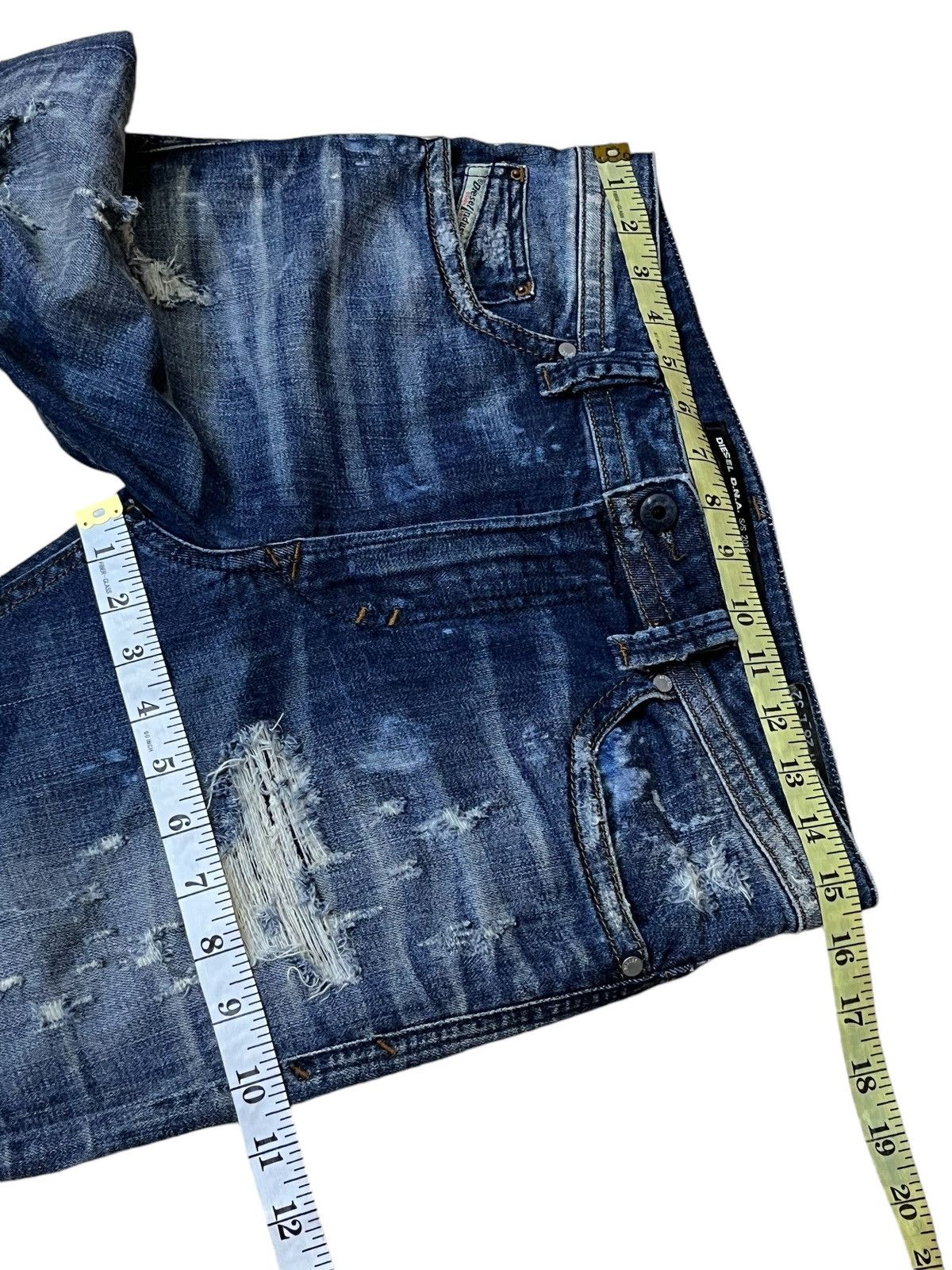 Diesel SICK🔥DIESEL SLIM SKINNY S/S 2016 DISTRESSED STYLE JEANS Size US 31 - 15 Thumbnail