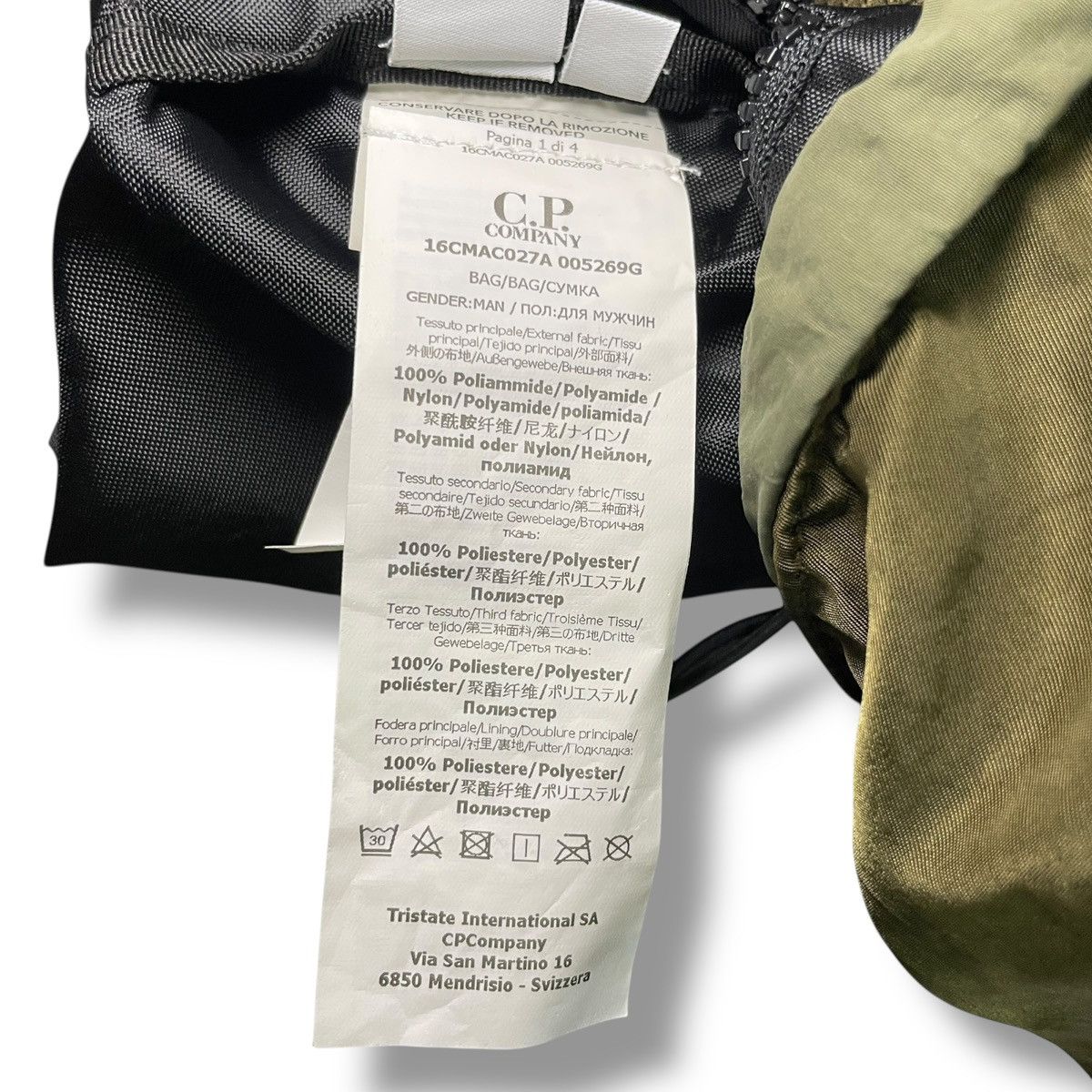 C.P. Company C.P. Company Nylon B Crossbody Bag in Ivy Green Size ONE SIZE - 13 Thumbnail