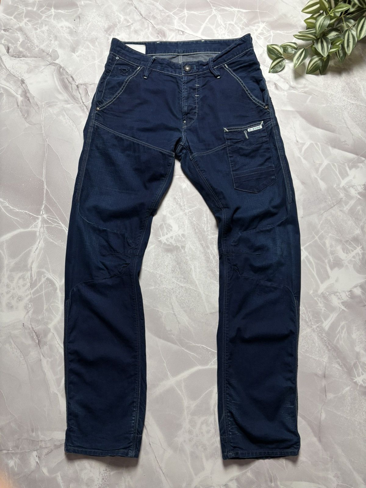 G-Star G Star Raw Biker Denim 3D Slim Mens Jeans 34 x 33 Size US 34 / EU 50 - 1 Thumbnail