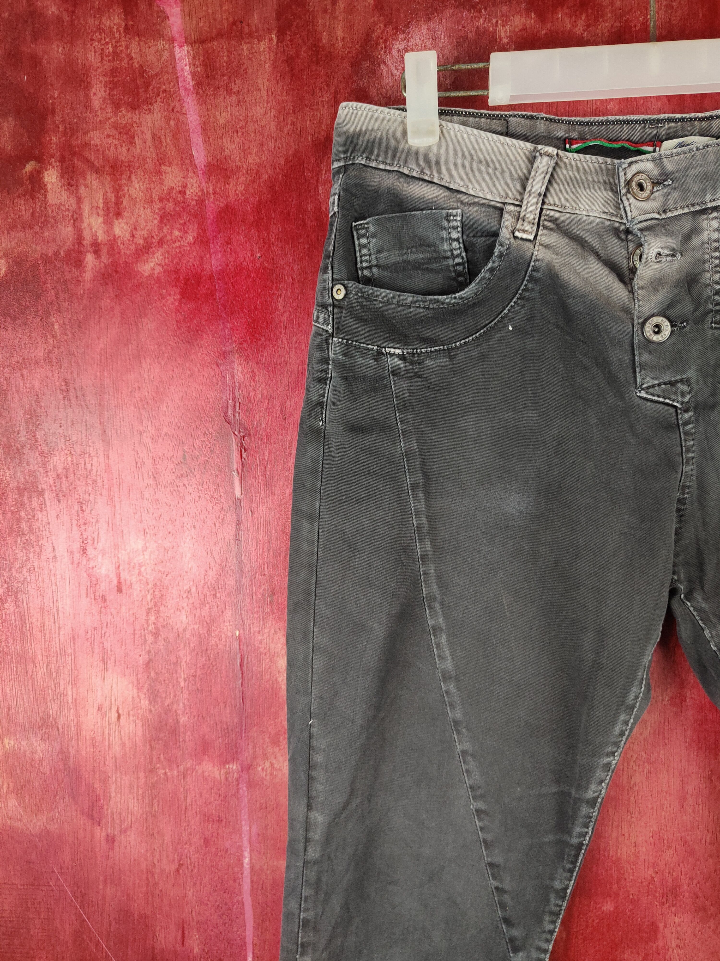 Vision Streetwear Vintage Please Black Faded Trousers Pants N#S22 Size US 32 / EU 48 - 3 Thumbnail