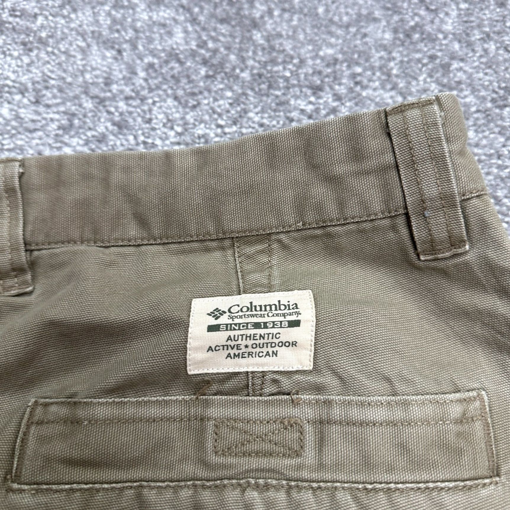 Vintage Columbia Mens Pants Carpenter 34x32 Brown Cotton Canvas Workwear Straight Leg Size US 32 / EU 48 - 5 Thumbnail