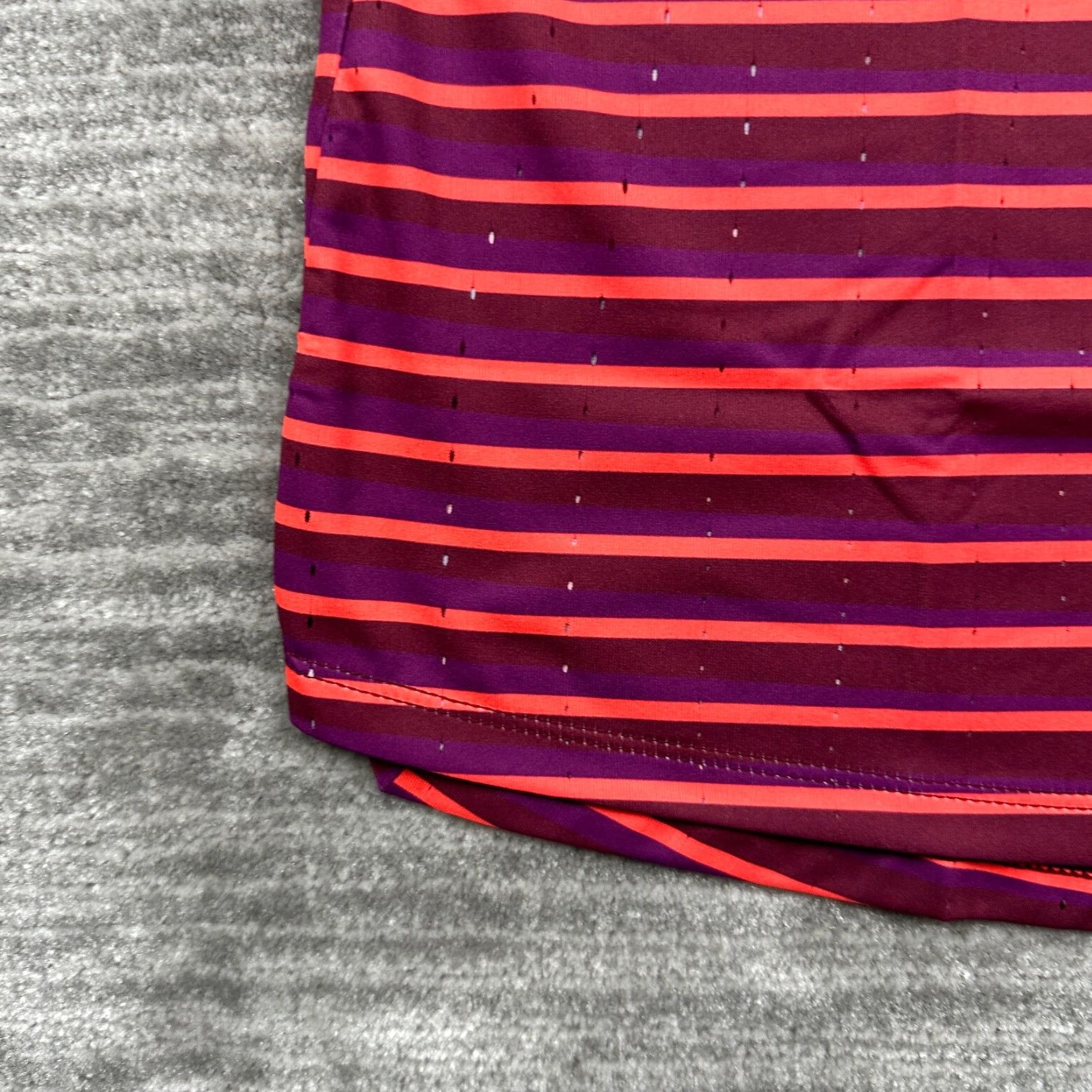 Nike Nike Tank Top Womens Large Red Striped Running Singlet DriFit Aeroswift Size L / US 10 / IT 46 - 4 Thumbnail