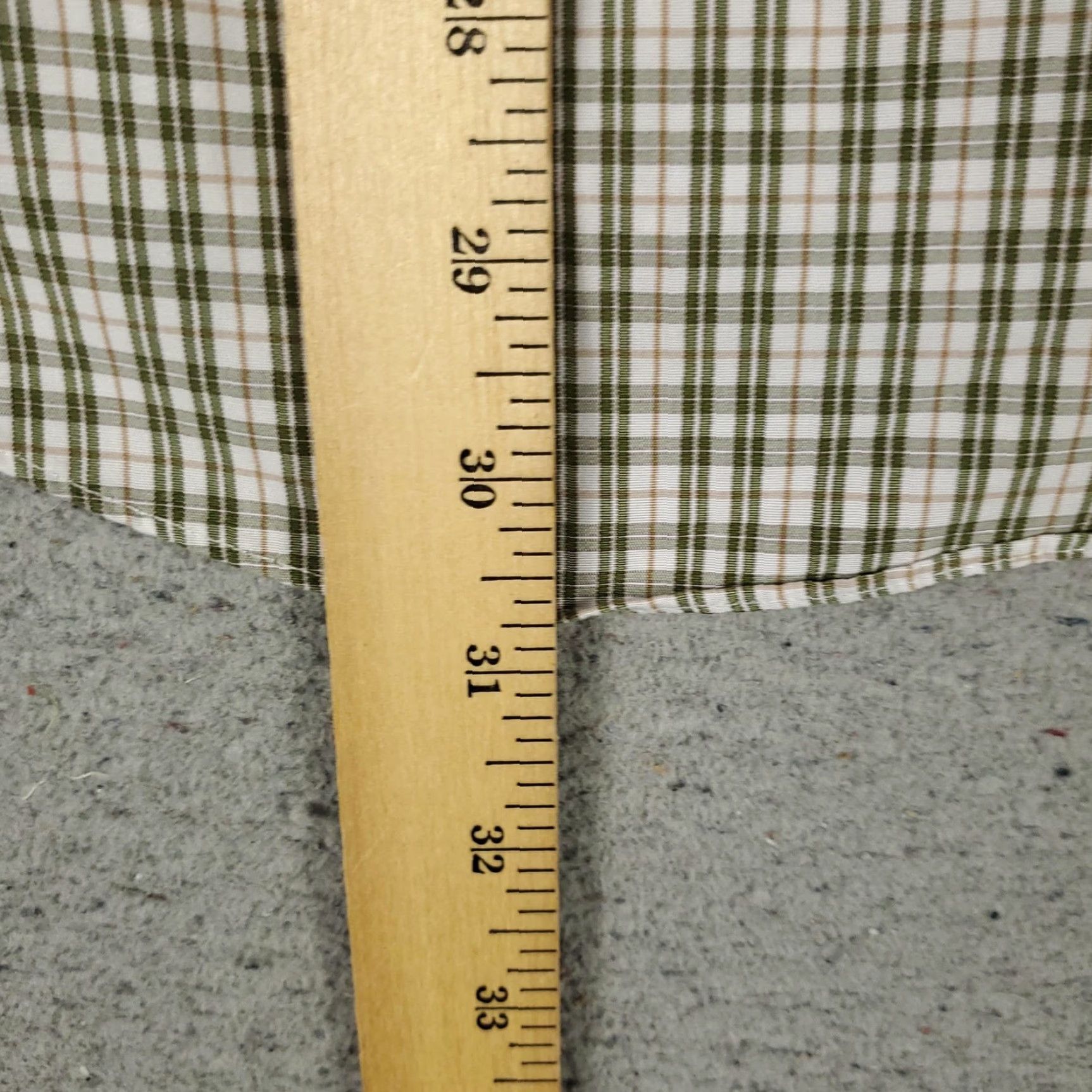 Brooks Brothers VINTAGE Brooks Brothers Shirt Men Small Plaid Cotton Slim Fit Button-Down Non-Iron Dress Shirt Size 36R - 4 Thumbnail