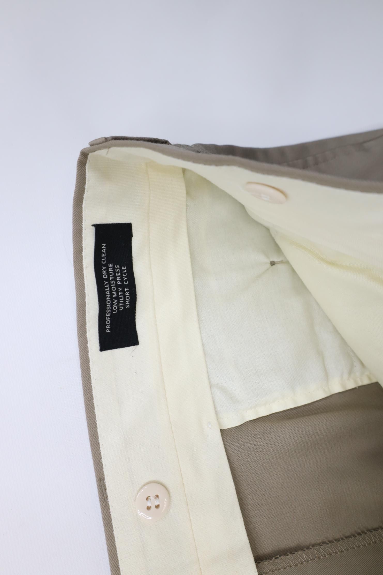 Jos. A. Bank Vintage 90s Y2K Jos A Bank Knit Wide Leg Chino Pants Beige Size US 37 - 8 Thumbnail