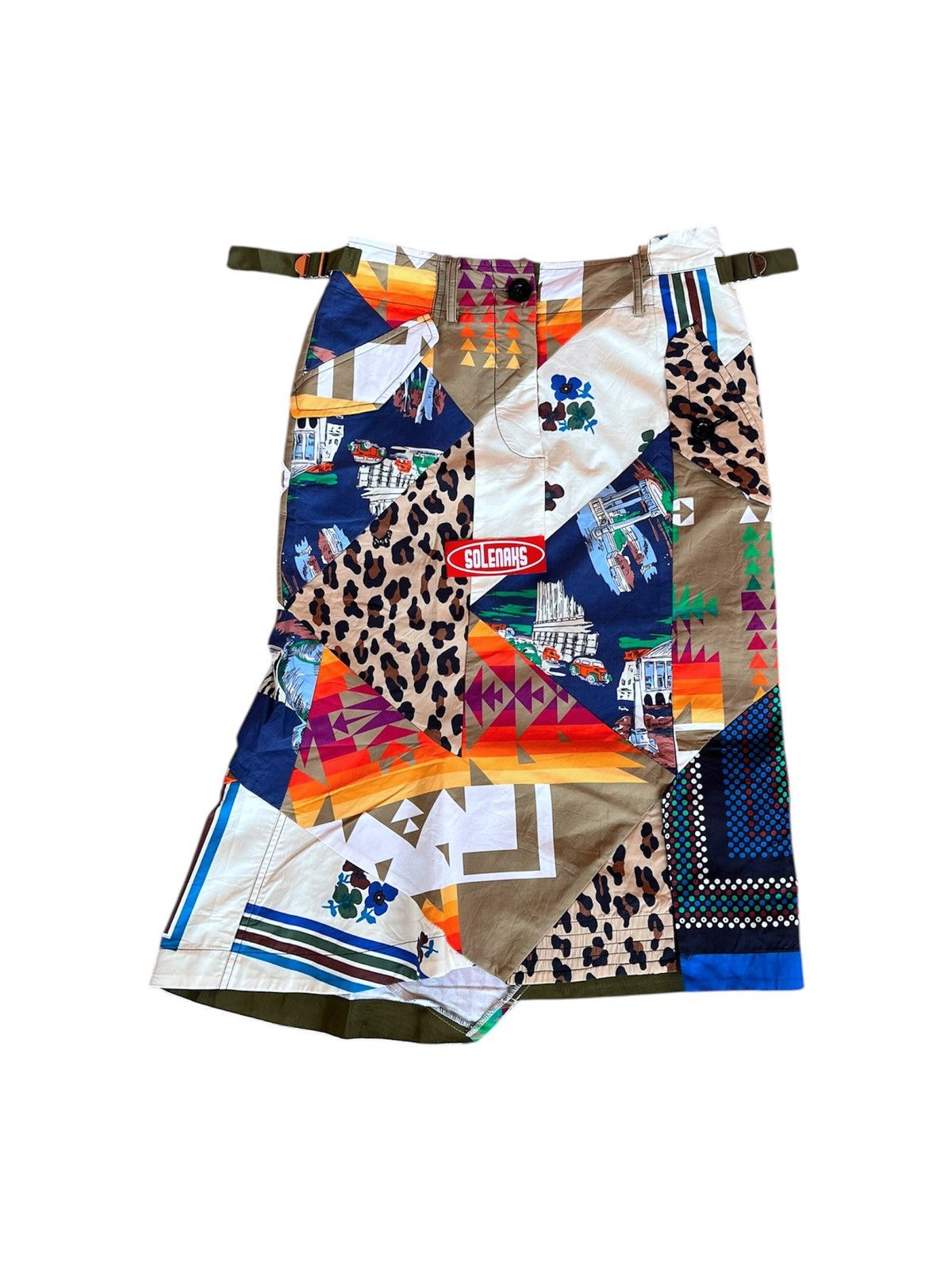 Sacai Sacai x Hank Willis Thomas patchwork asymmetric skirt Size 32" / US 10 / IT 46 - 2 Thumbnail