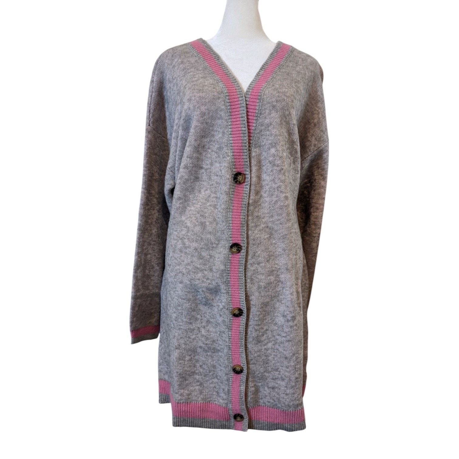 Other NWT Happy Happy Happy Anniewear Varsity Oversized Cardigan Size L / US 10 / IT 46 - 2 Thumbnail