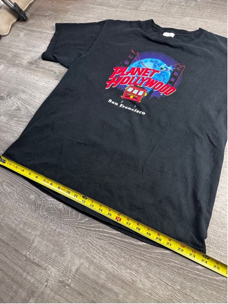 Planet Hollywood Vintage 1991 Planet Hollywood Black T-Shirt XL Size US XL / EU 56 / 4 - 3 Thumbnail