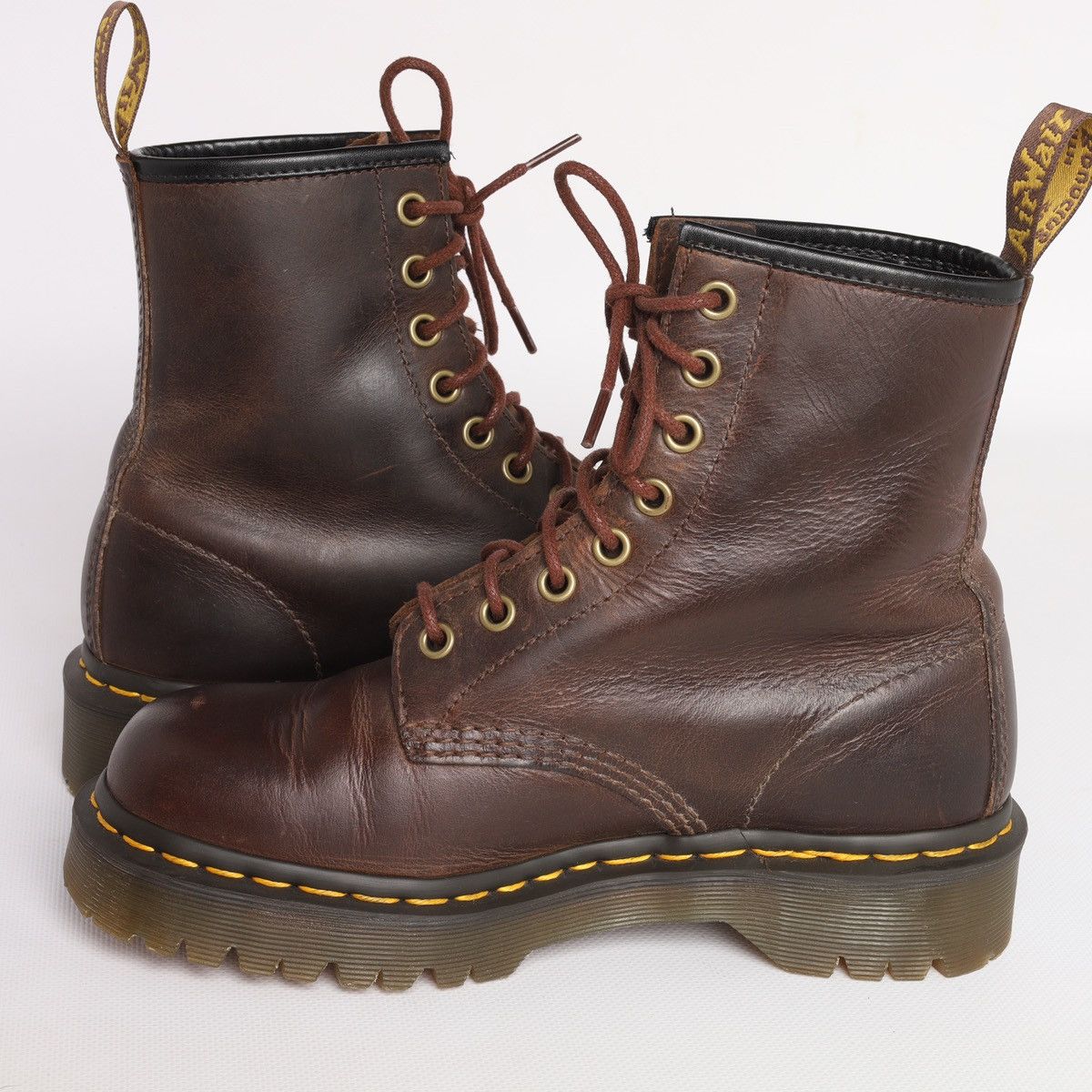 Dr. Martens Dr Martens 1460 Bex Brown Leather Boots Shoes Size US 7 / IT 37 - 13 Thumbnail