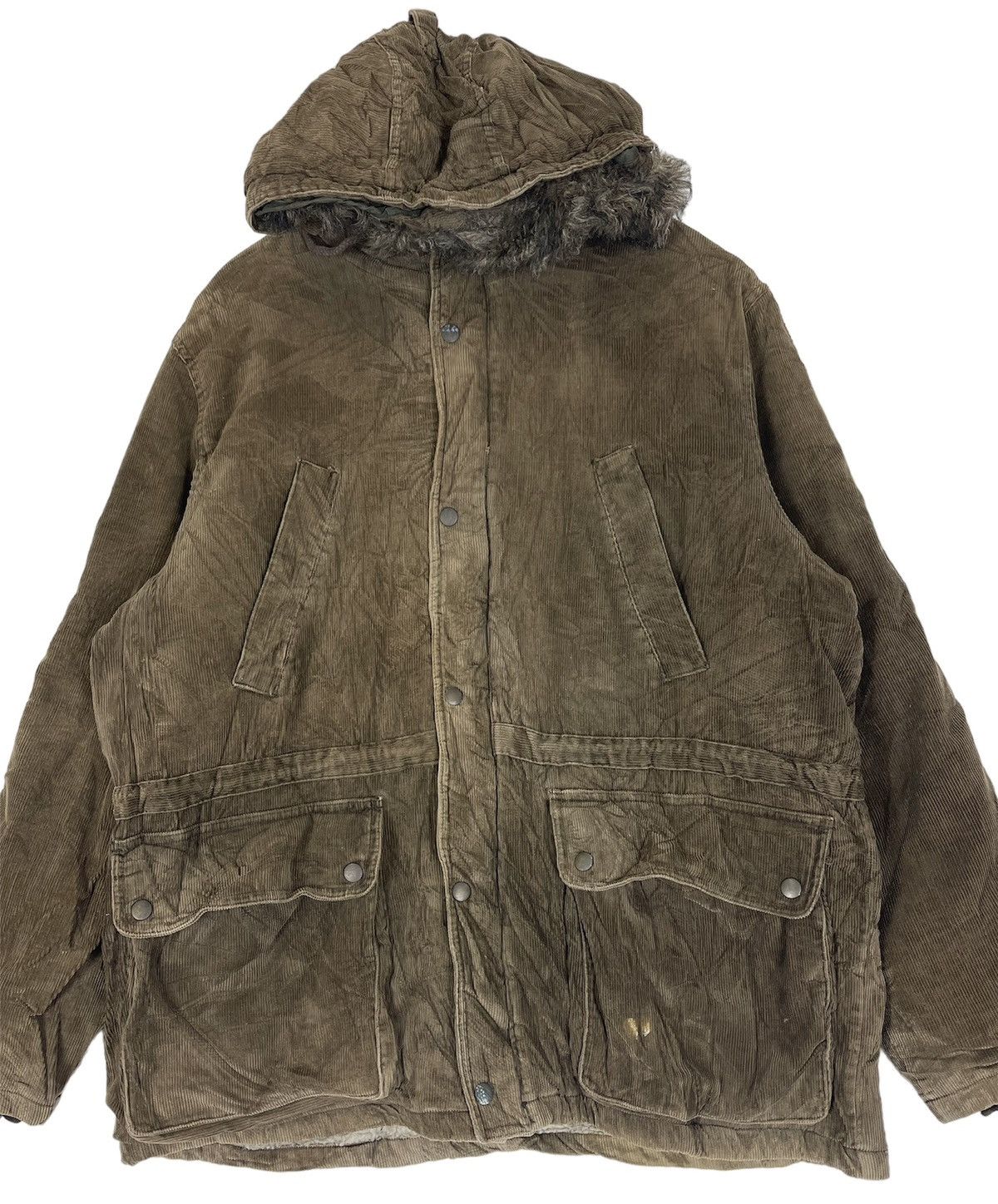 Giordano × Vintage GIORDANO EST 1981 CUDUROY PARKA JACKET Size US XL / EU 56 / 4 - 5 Thumbnail