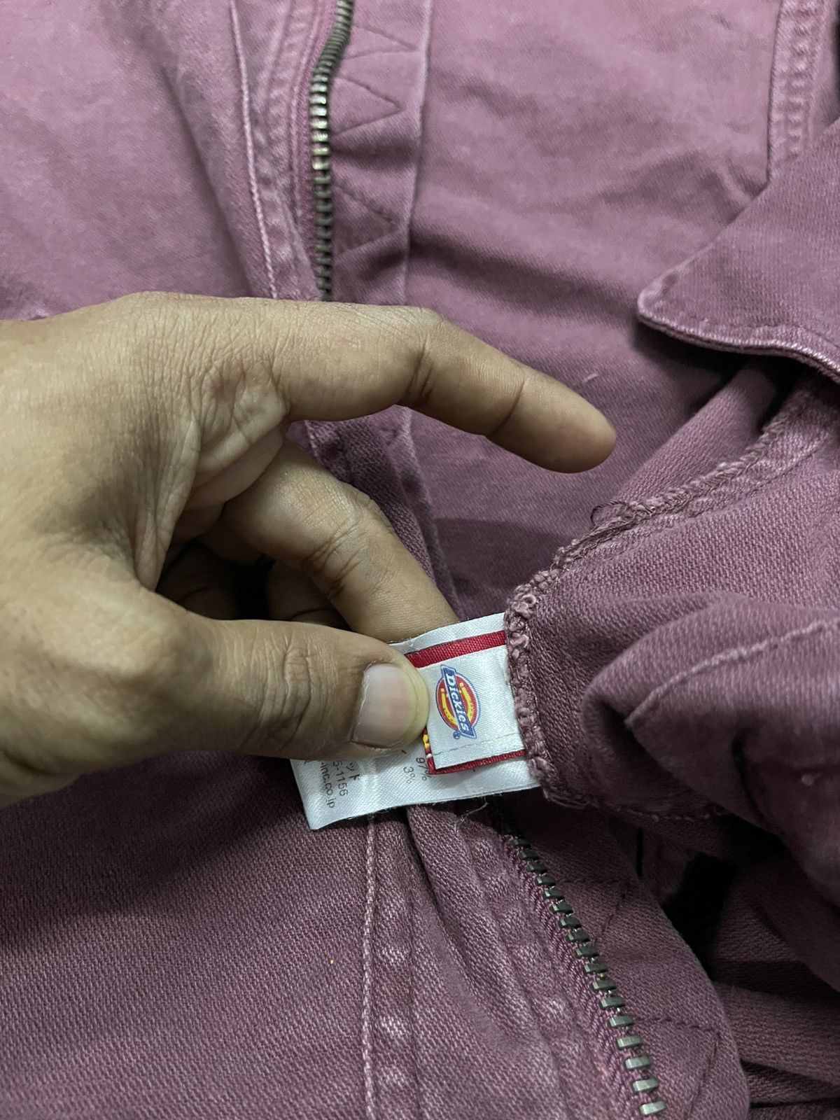 Dickies × Vintage 2000s DICKIES RED ZIPPER BIKER JACKET FADED Size US L / EU 52-54 / 3 - 10 Thumbnail