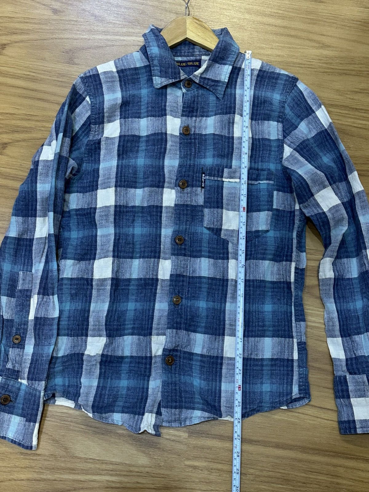 Blue Blue Japan Blue Blue Japan Indigo Dyed Flannel Button Up Shirt Size US M / EU 48-50 / 2 - 13 Thumbnail