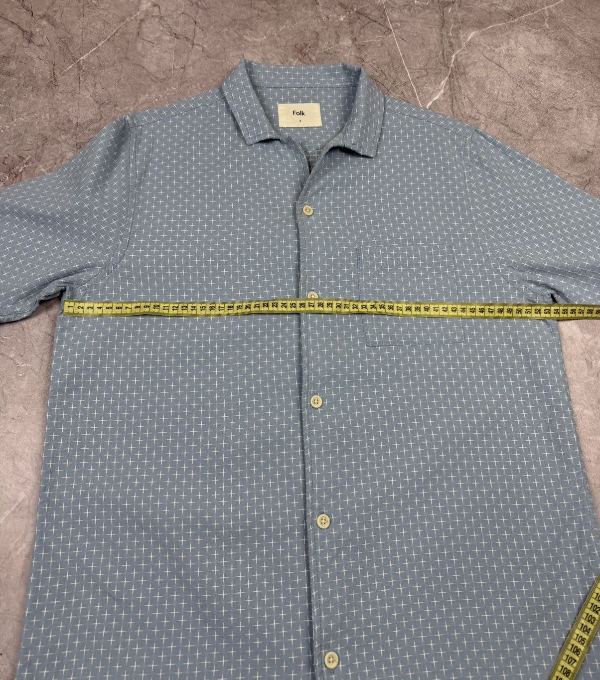 Folk Folk Shirt Button Up International Cotton Luxury VERY RARE Size US M / EU 48-50 / 2 - 11 Thumbnail