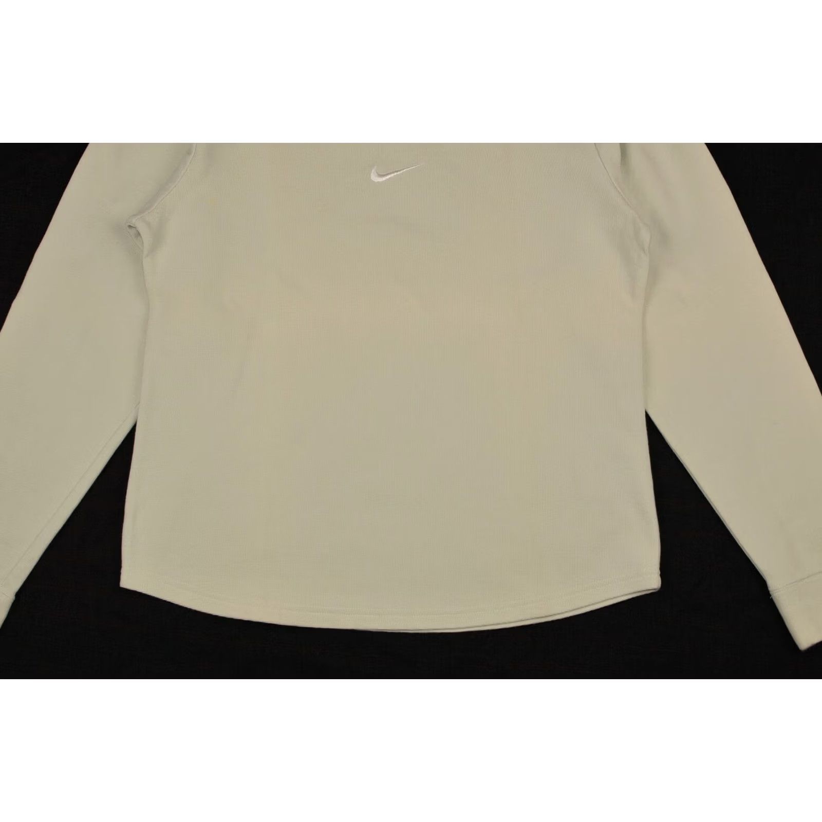 Nike Womens Nike Vintage Center Swoosh V-Neck Sweatshirt M White Nike Sweatshirt Womens Vintage Size M / US 6-8 / IT 42-44 - 3 Thumbnail