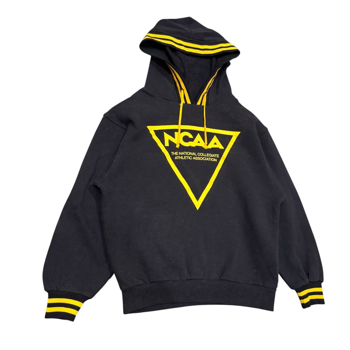NCAA Vintage 80s NCAA Hoodie Black & Yellow Hoodie Size US M / EU 48-50 / 2 - 3 Thumbnail