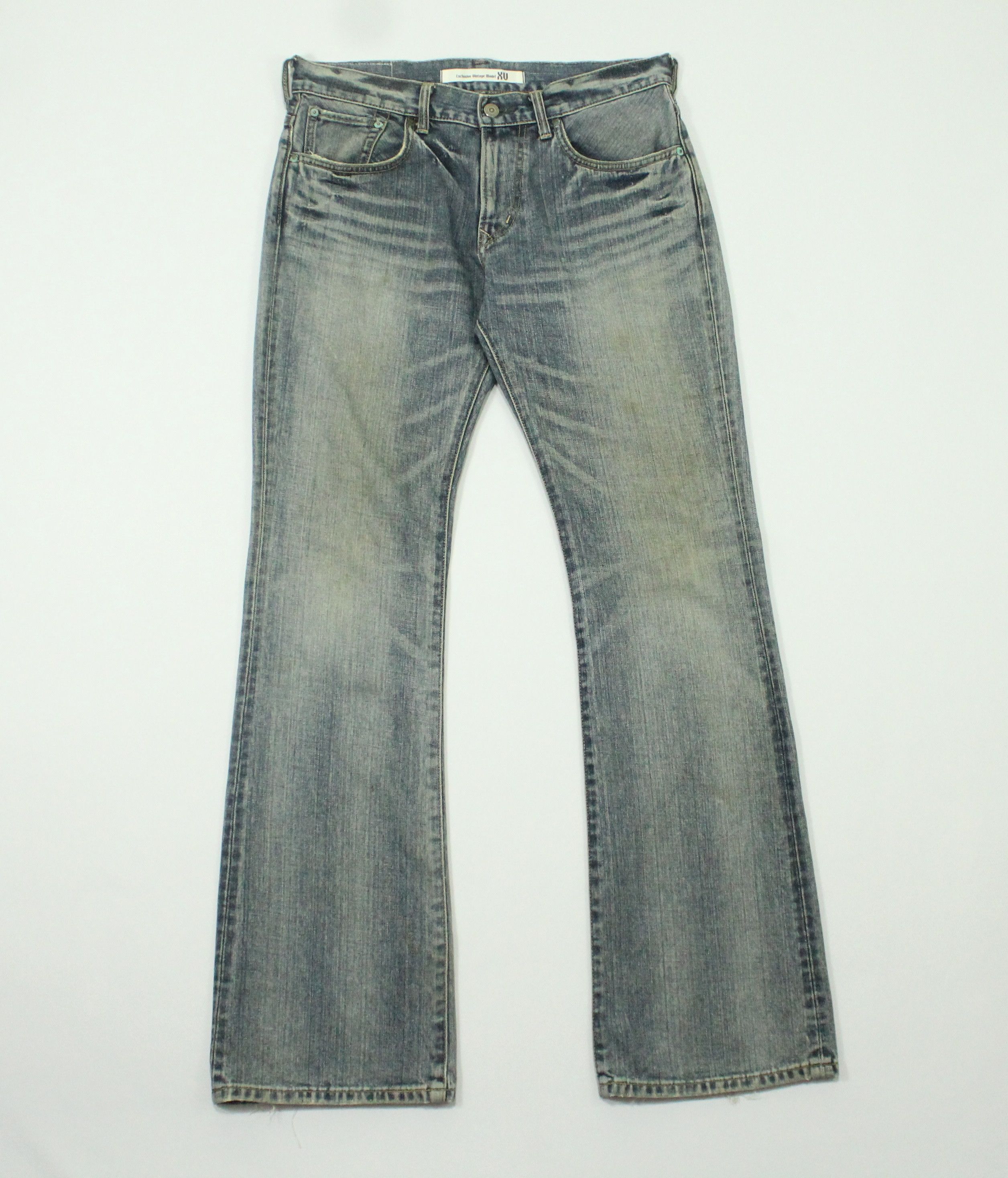 Vintage Flared EDWIN Denim Distressed bootcut bellbottom Size US 31 - 1 Thumbnail