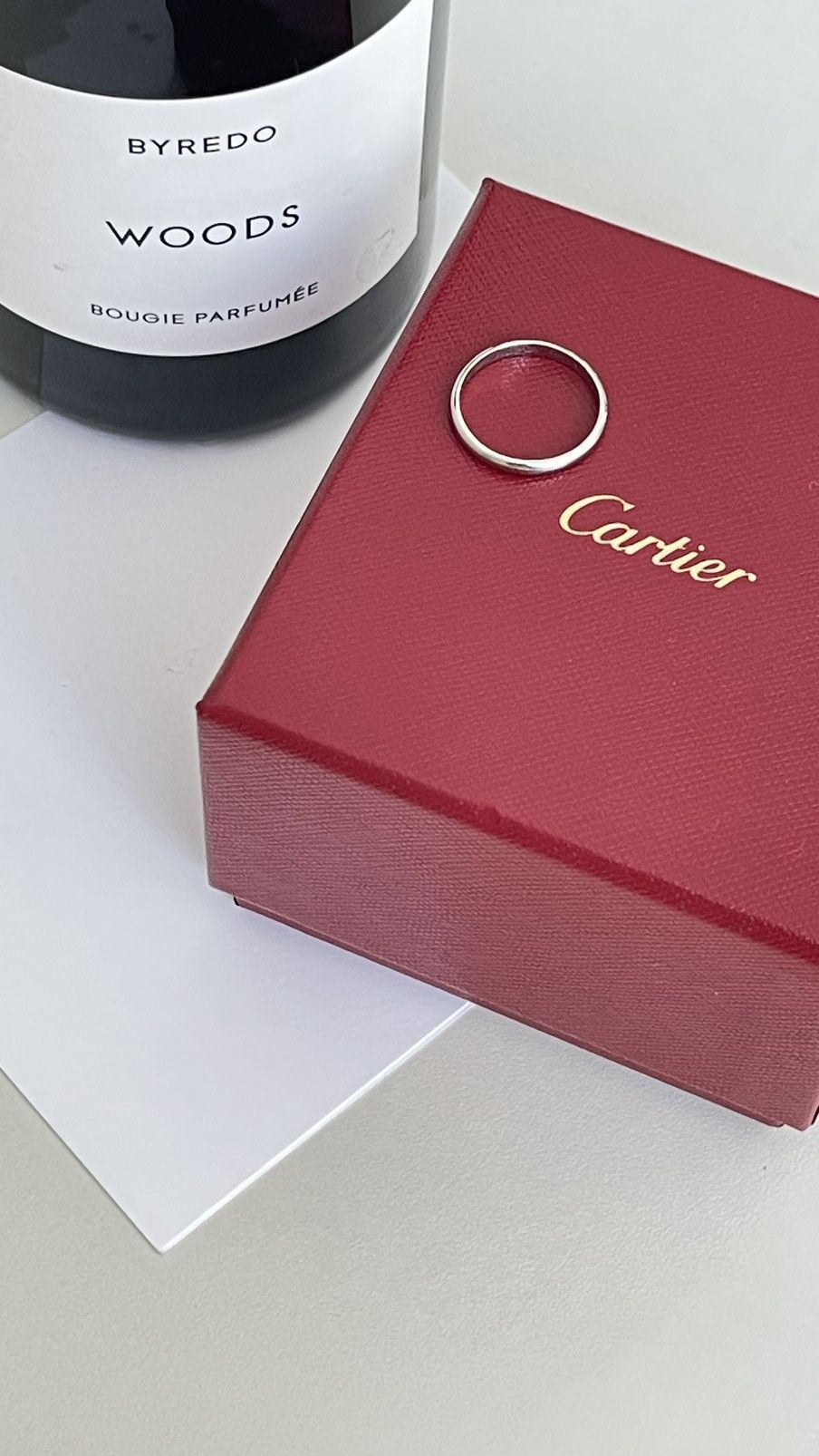 Cartier Cartier 1895 Wedding Band 2.5 mm Platinum 7.25 NEW $1190 Size ONE SIZE - 3 Thumbnail