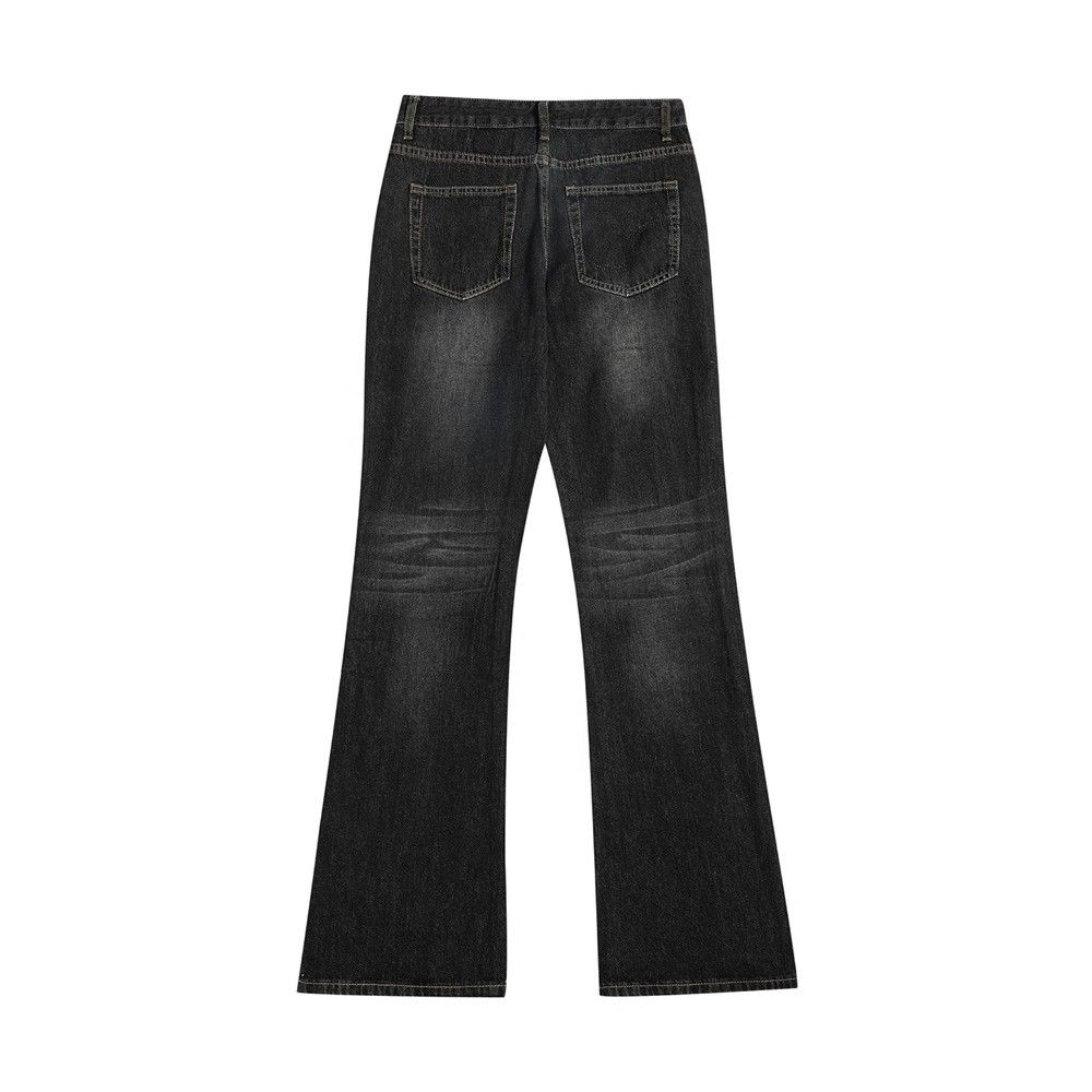Japanese Brand Men's American loose wide-leg loose flared jeans Size US 34 / EU 50 - 2 Thumbnail
