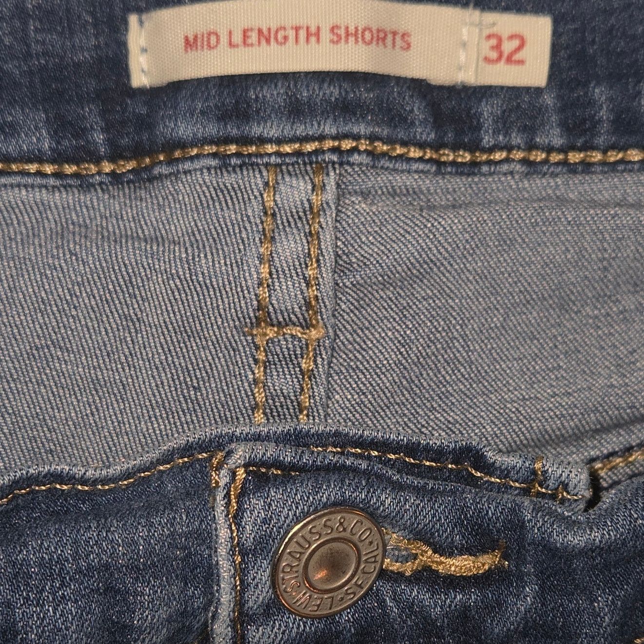 Levi's Levi's Mid-Length Distressed Denim Shorts - Size 32 Size 32" / US 10 / IT 46 - 4 Thumbnail