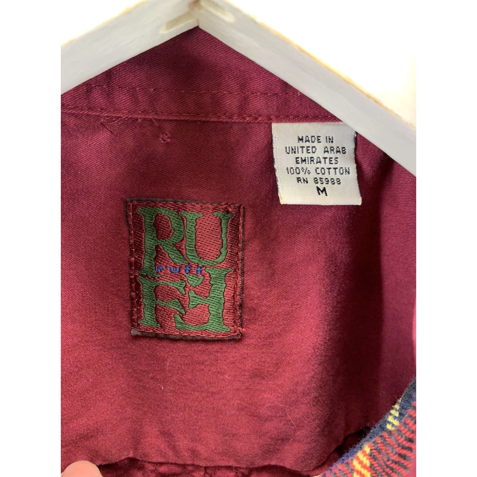 Vintage VINTAGE Ruff FLANNEL RED BUTTON SHIRT LONG SLEEVE SIZE MEDIUM WOMENS Size M / US 6-8 / IT 42-44 - 8 Thumbnail
